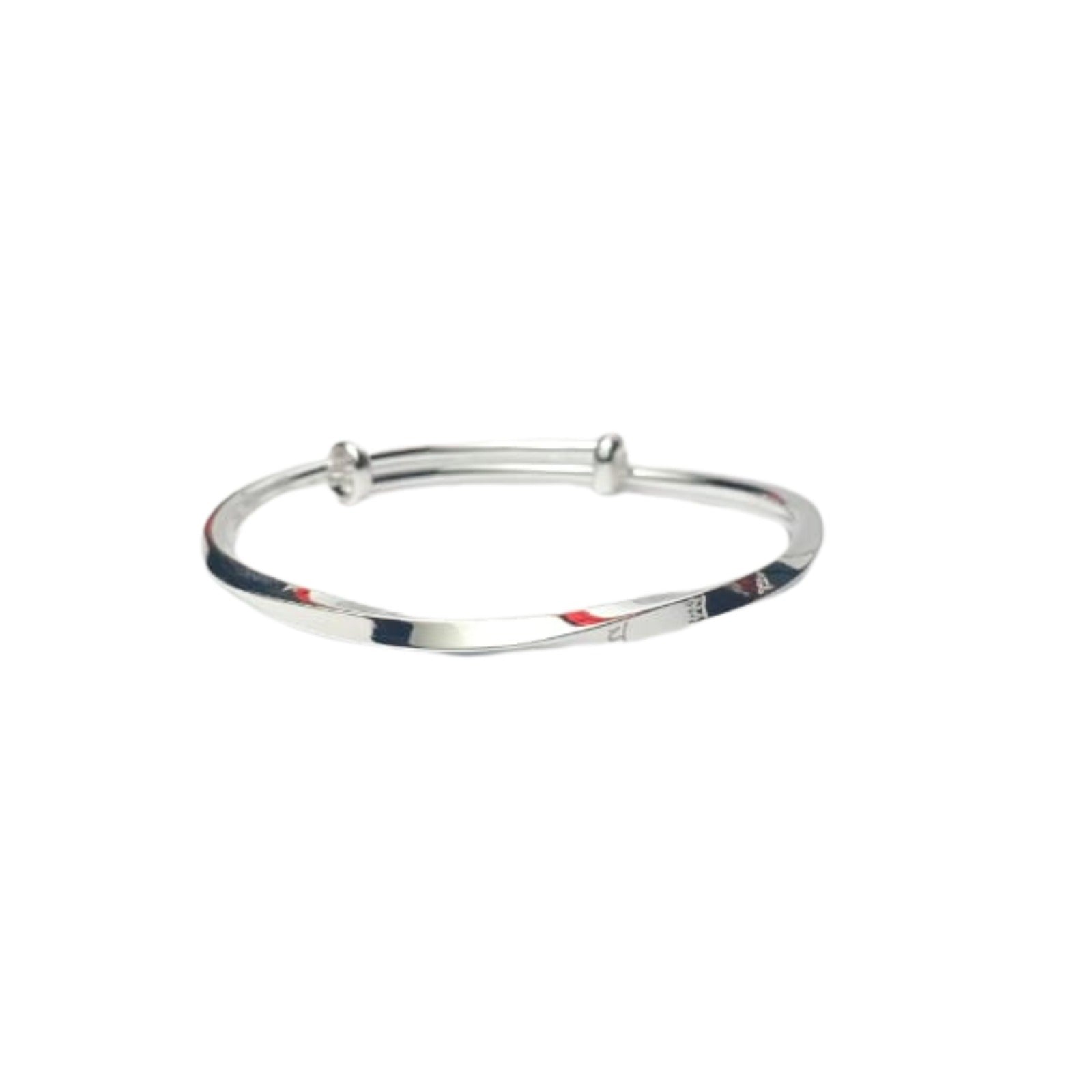 Silver Minimal Twisted Kada