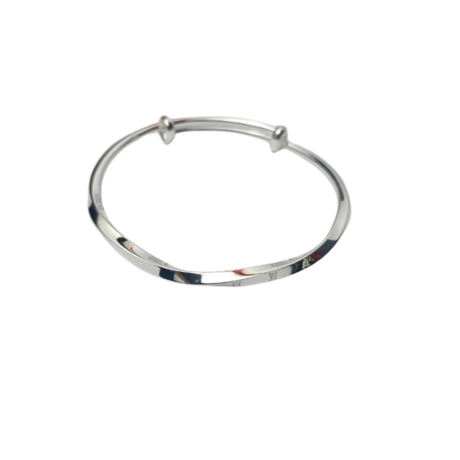 Silver Minimal Twisted Kada