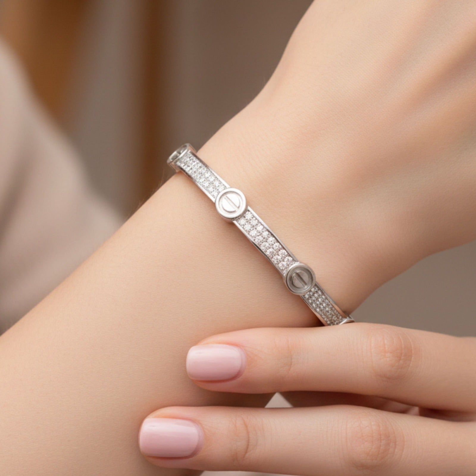 Luxe Crystal Charm Bracelet