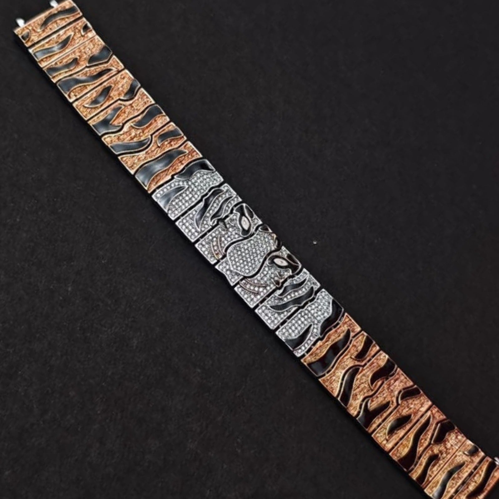 Silver Inferno Crest Bracelet