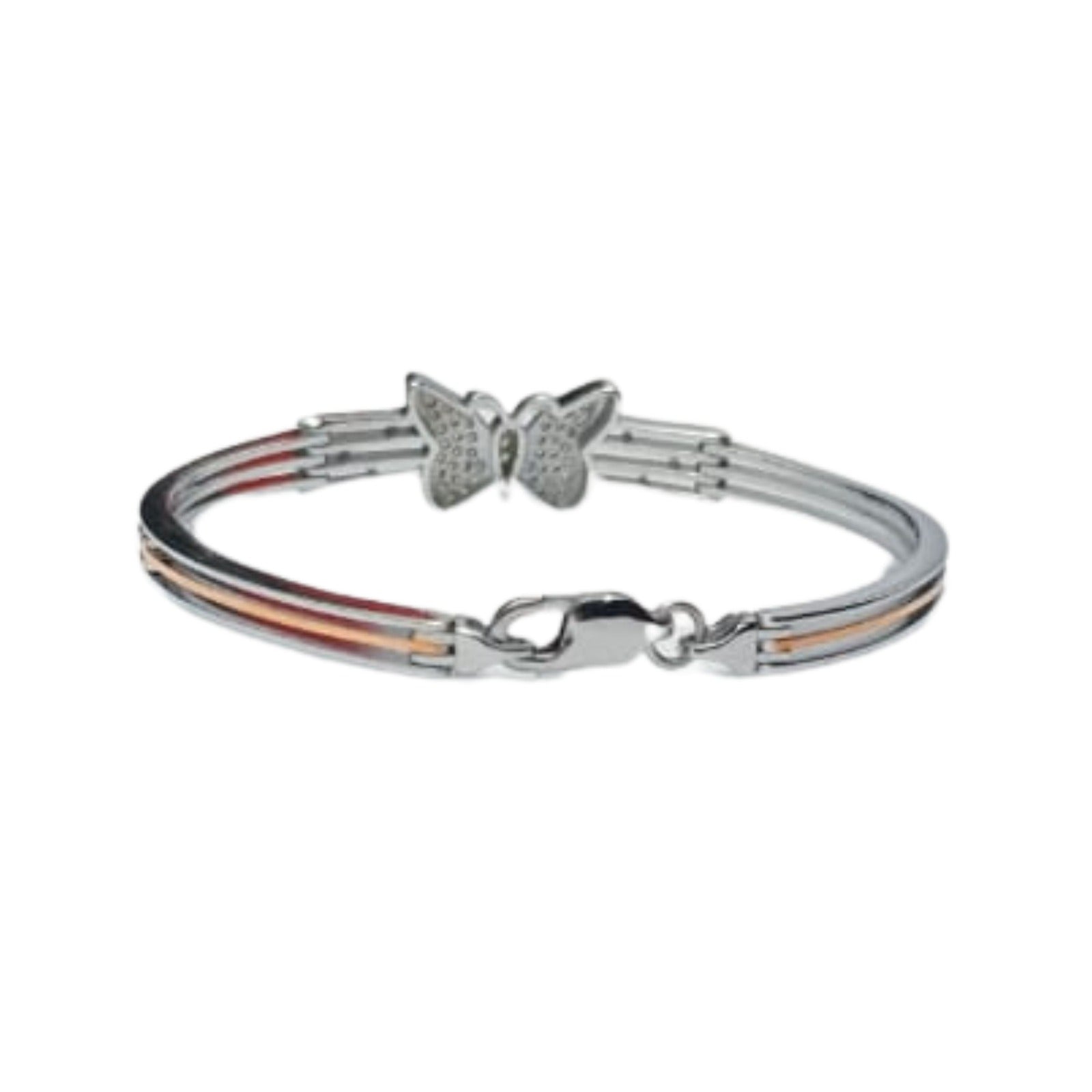 Silver Butterfly Sparkle Bracelet