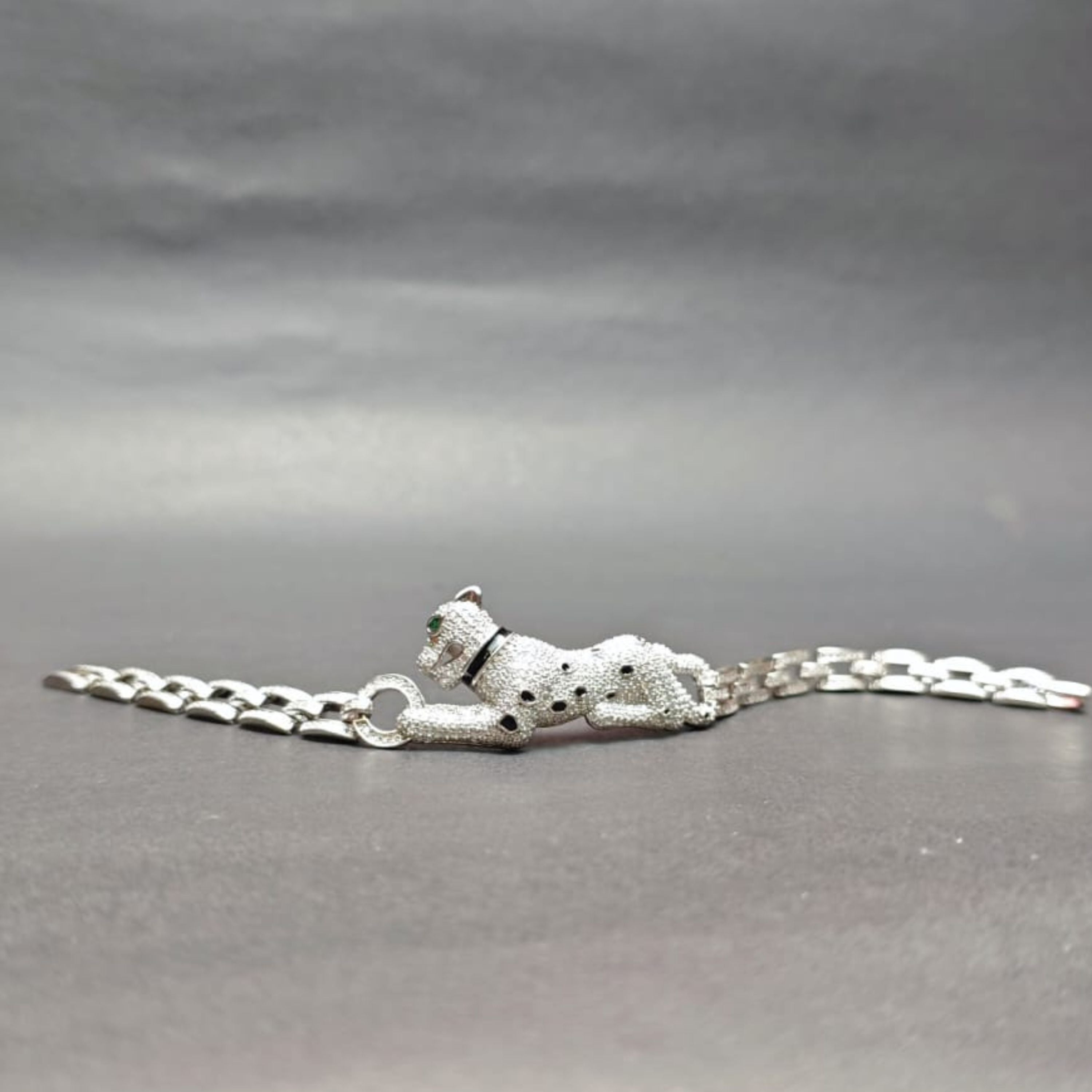 “Silver Panther Royale Bracelet”