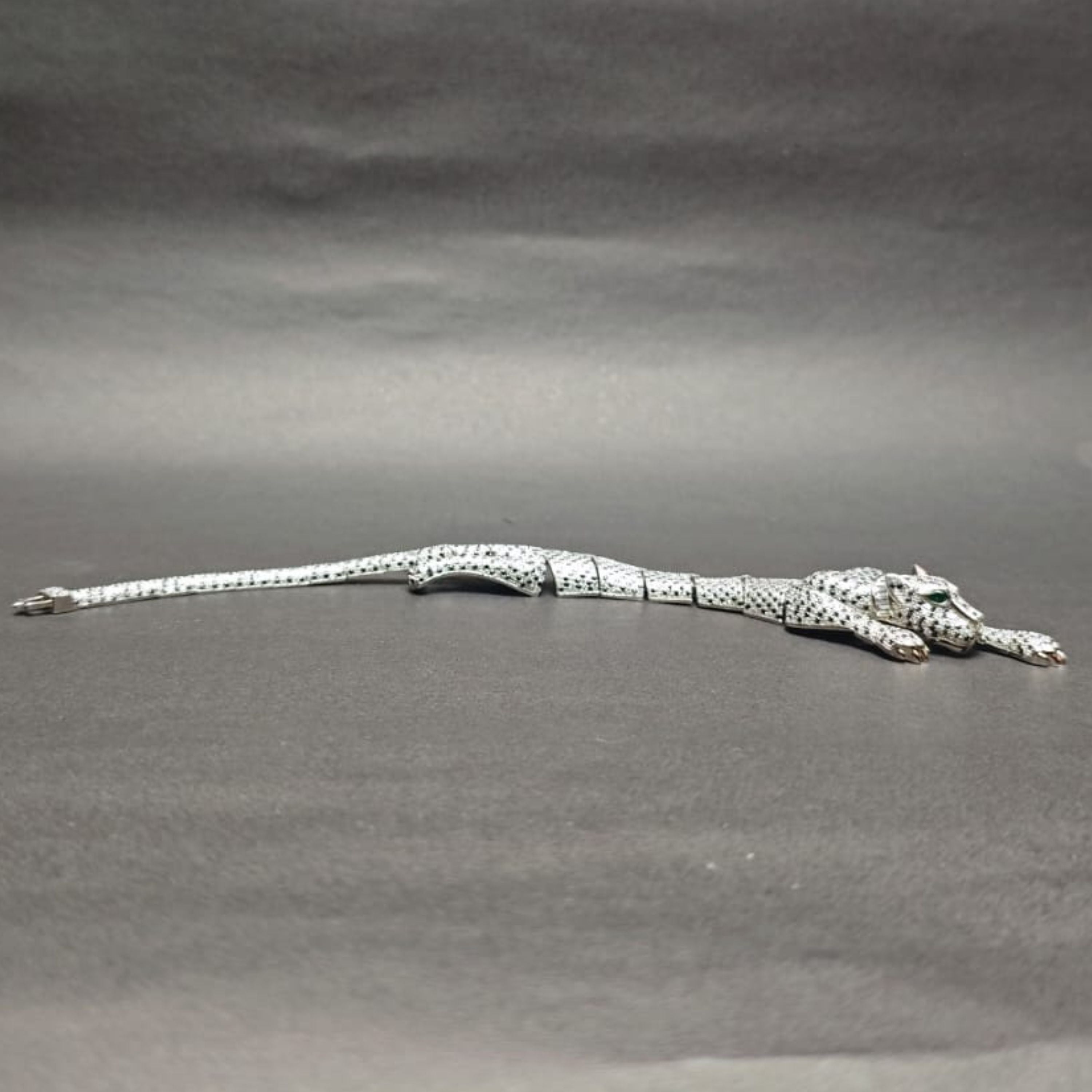 Emerald Panther Grace Bracelet