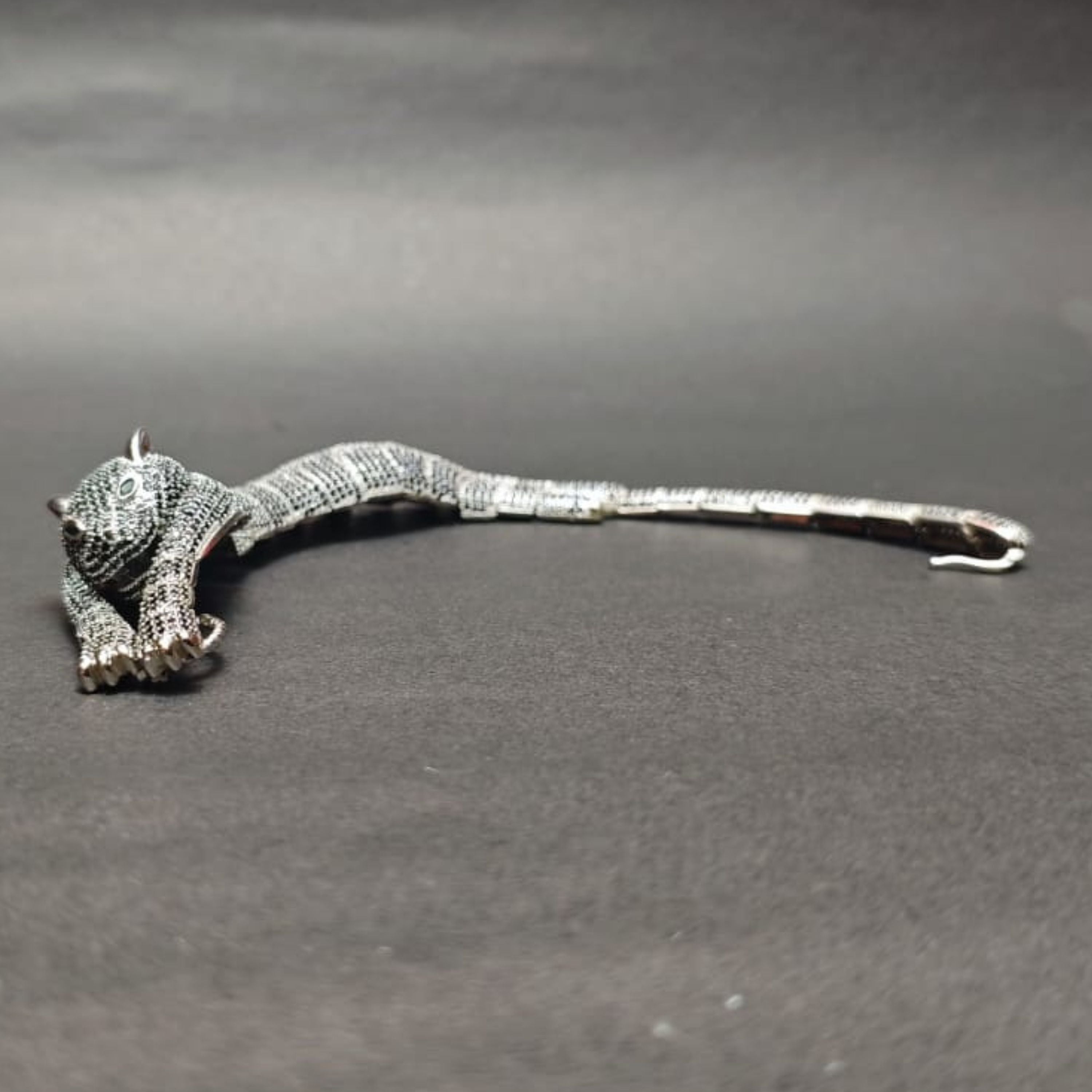 Silver Panther Flex Bracelet