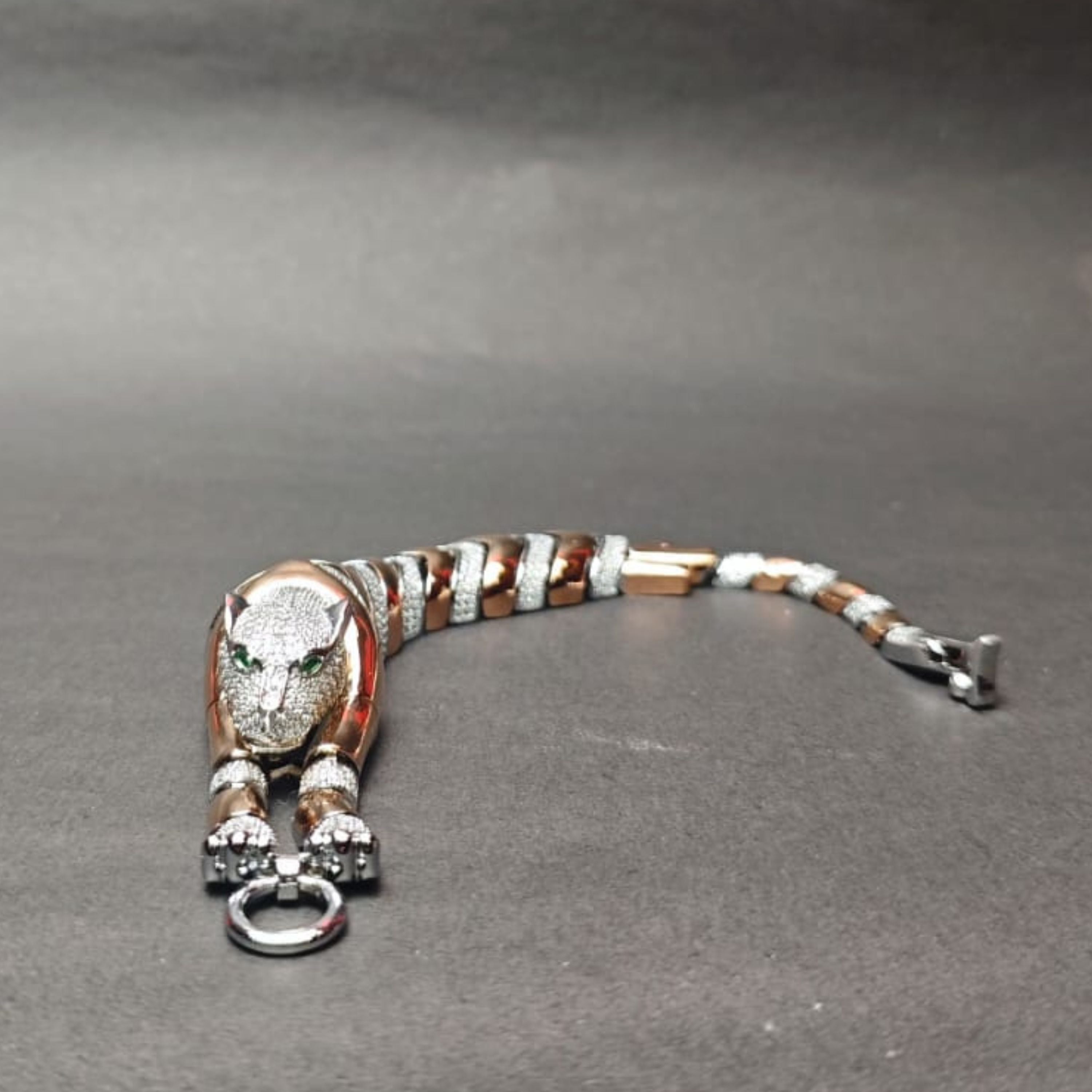 Royal Emerald Panther Bracelet