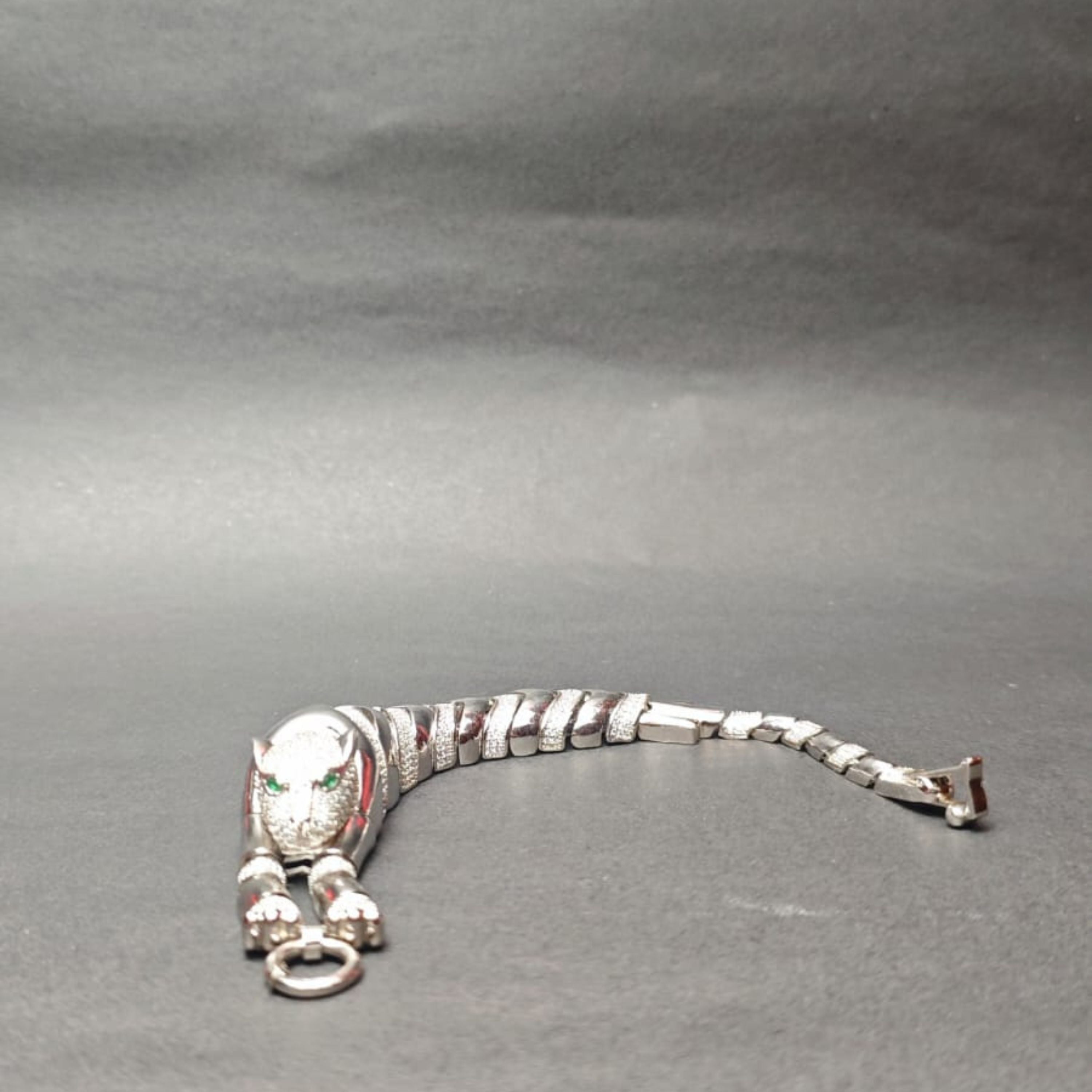 Emerald Panther Flex Bracelet