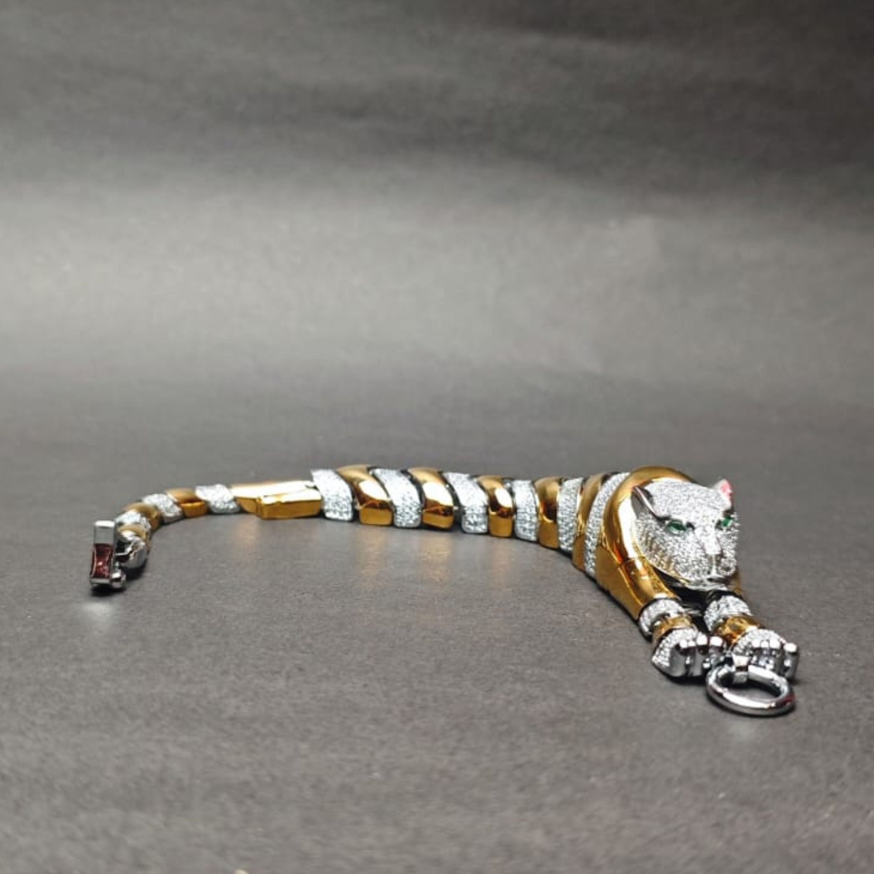 Royal Emerald Panther Bracelet