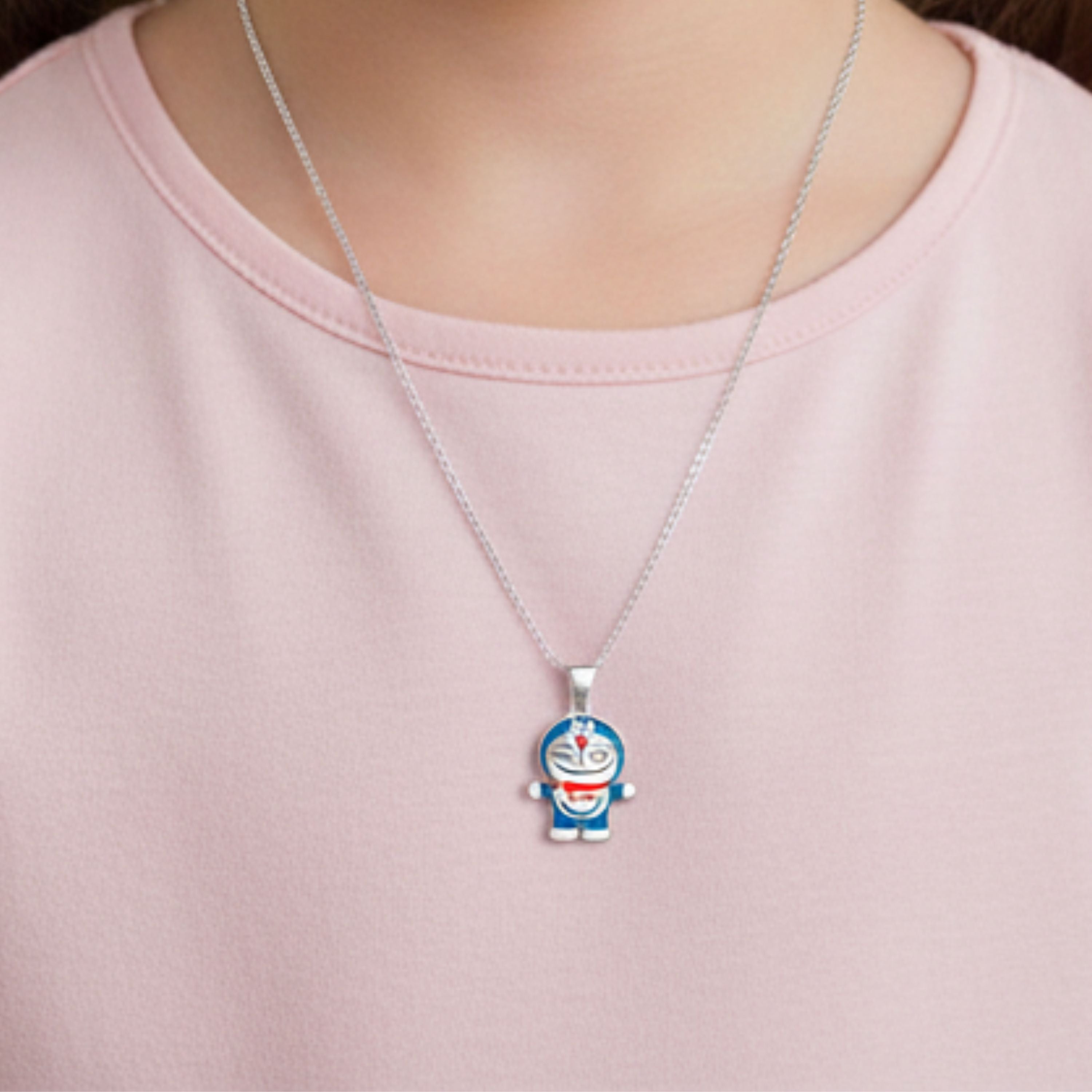 Doraemon charm Pendant With Chain