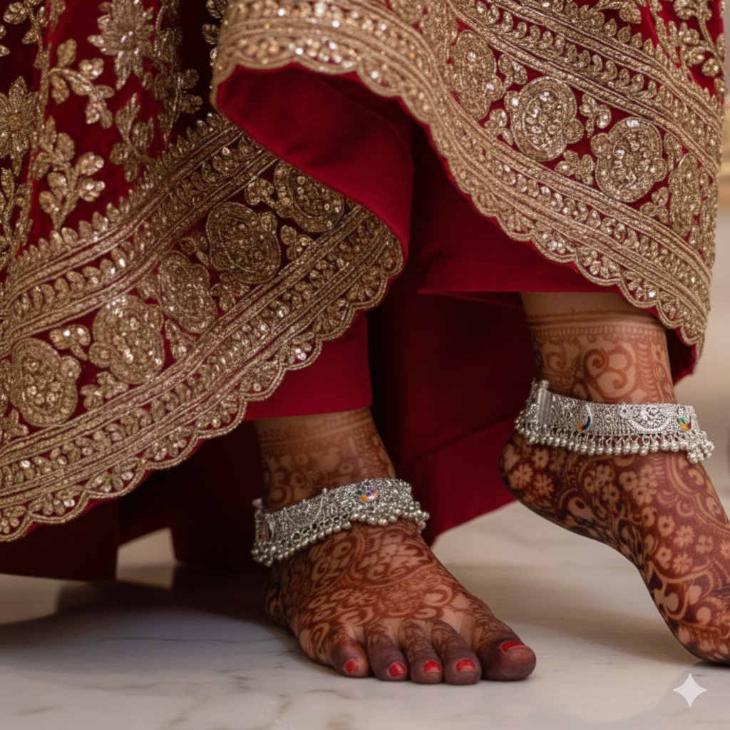 Maharani Noor Silver Payal