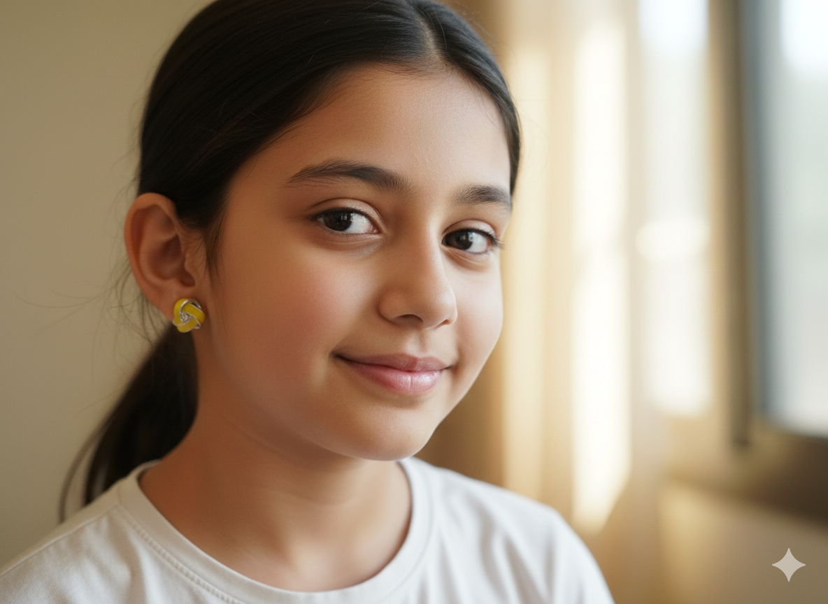 Golden Sunshine Stud Earrings