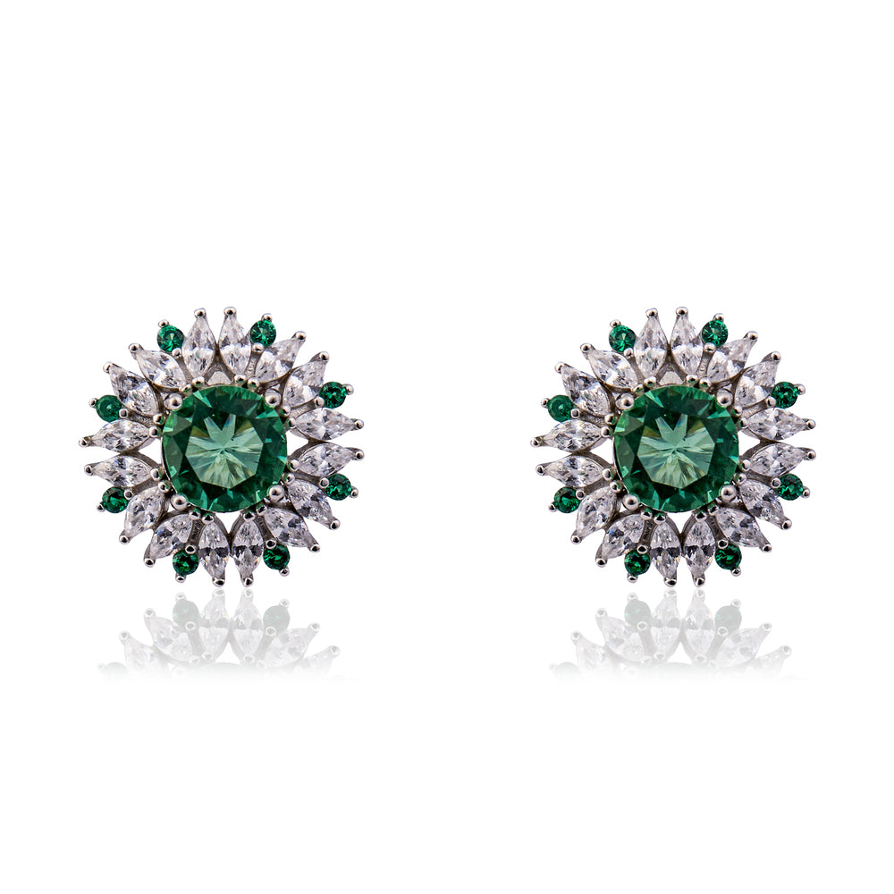 Green Emerald Earring