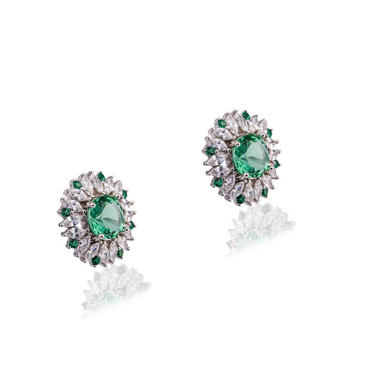 Green Emerald Earring