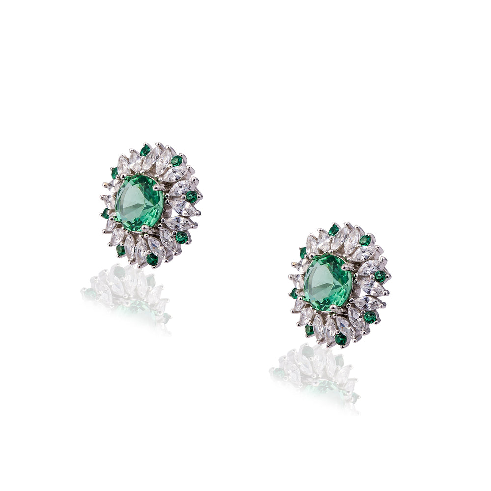 Green Emerald Earring