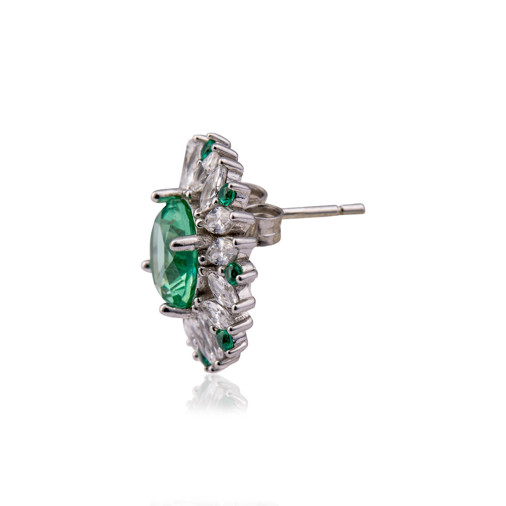 Green Emerald Earring