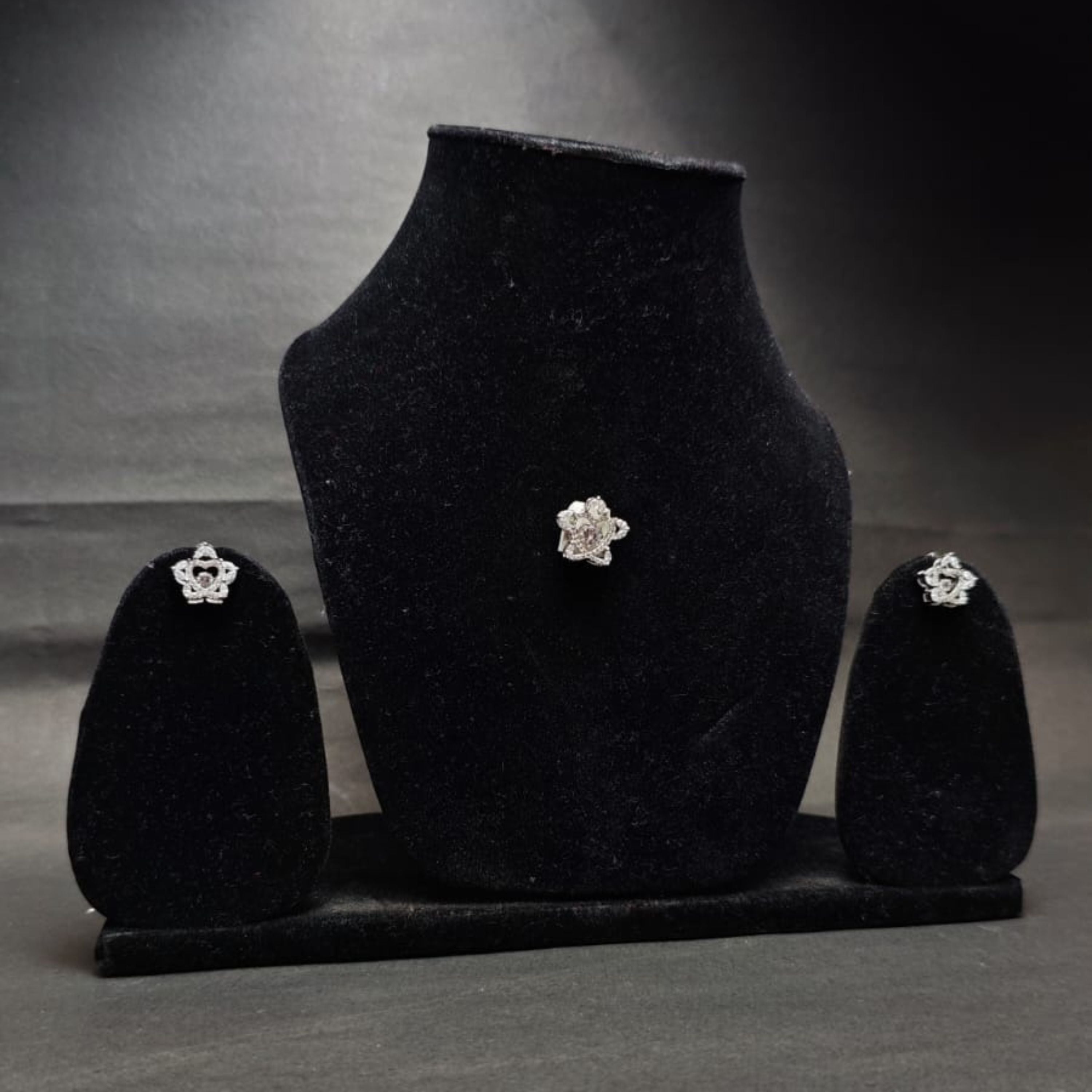 Celestial Bloom Diamond Pendant Set
