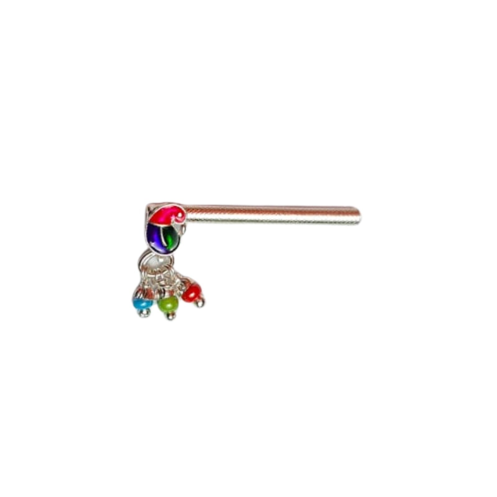 Multicolor Silver Flute Stick
