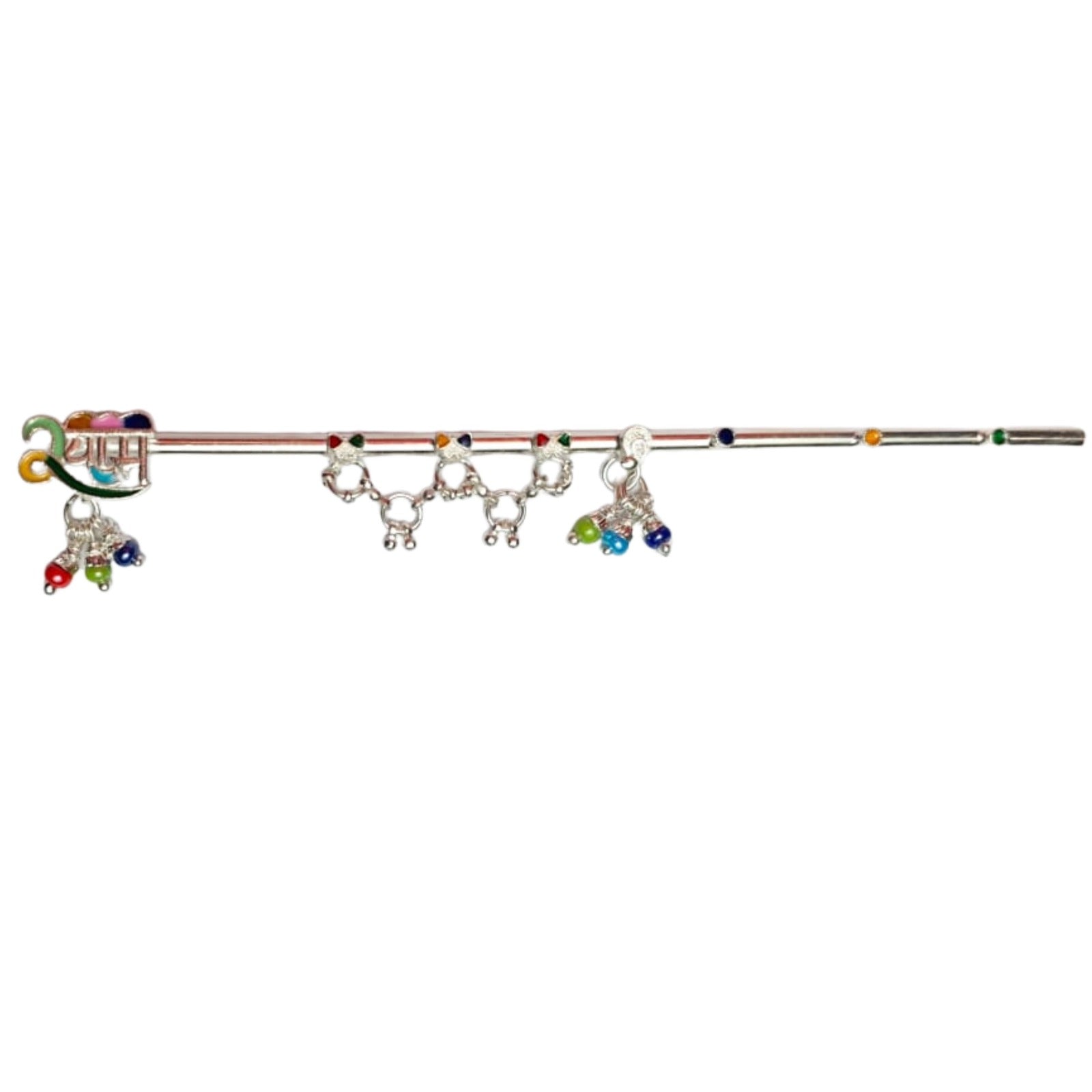 Multicolor Silver “Shyam Flute