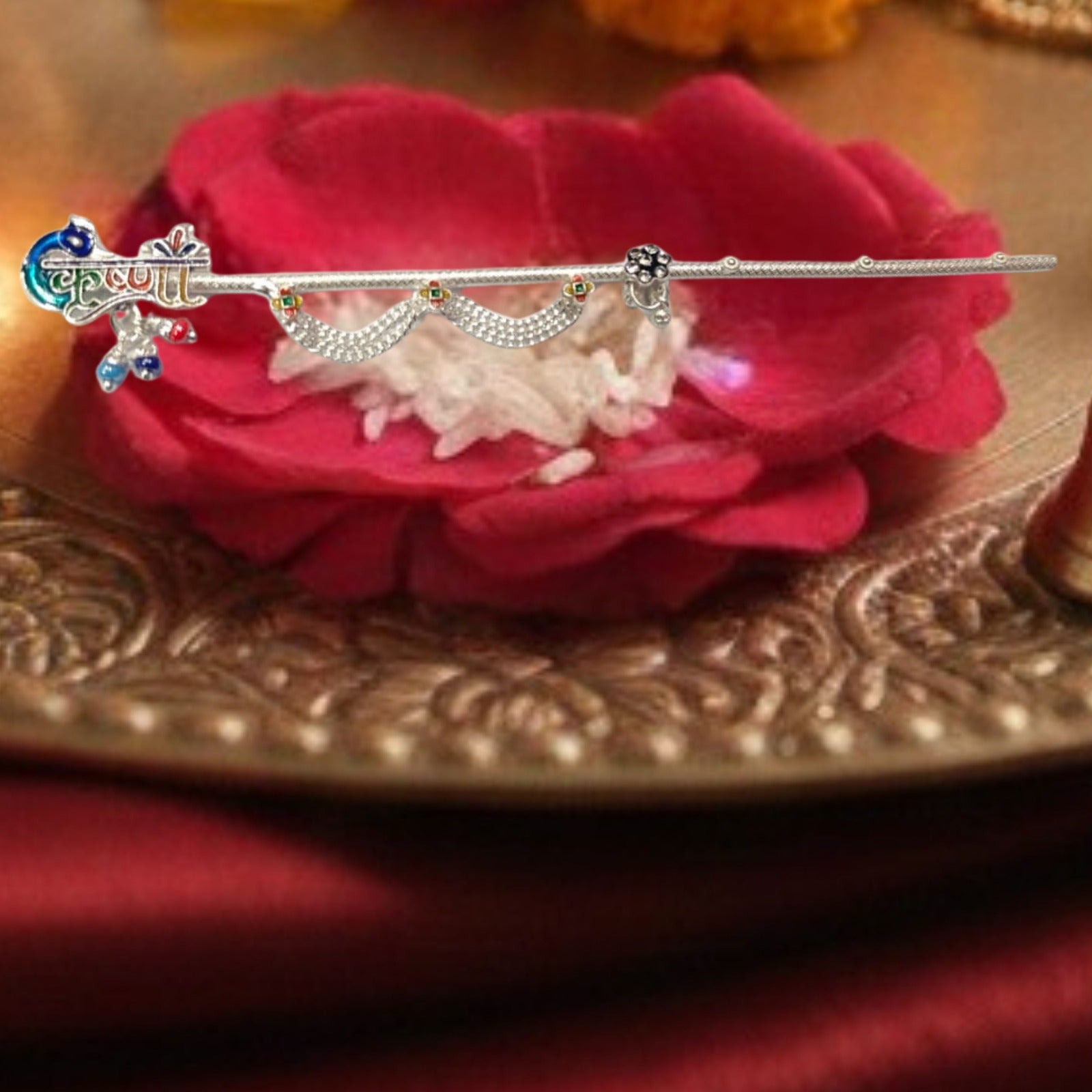 Silver Krishna Aura Flute