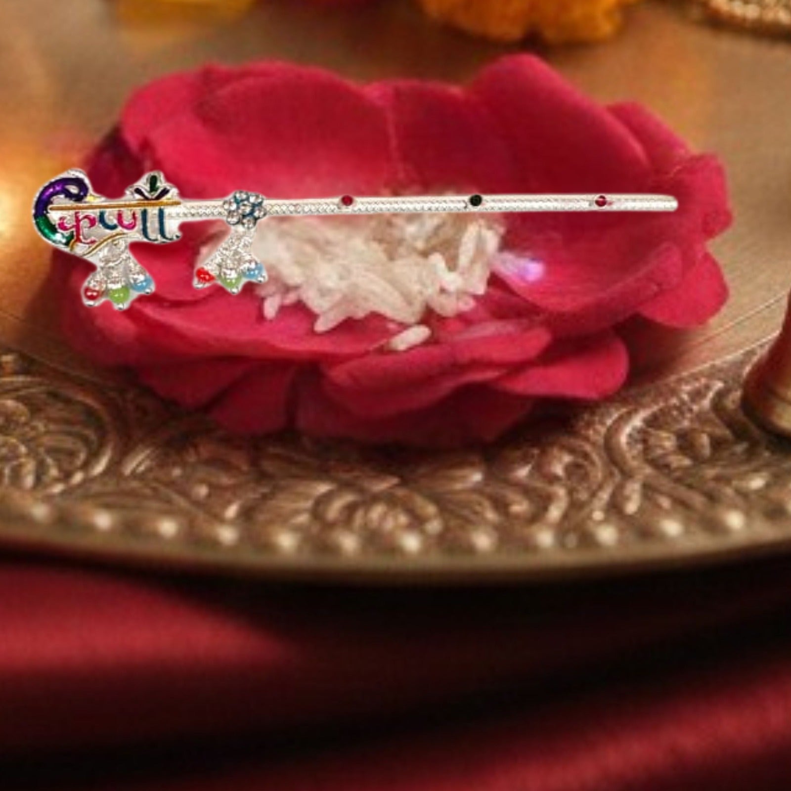 Silver “Krishna Glow” Flute