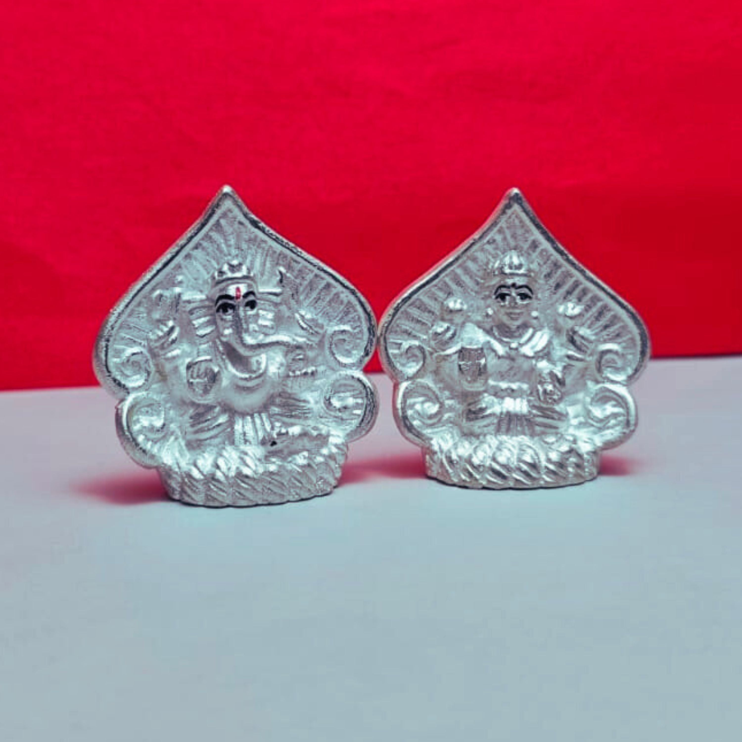 Divine Prosperity Silver Idol Set
