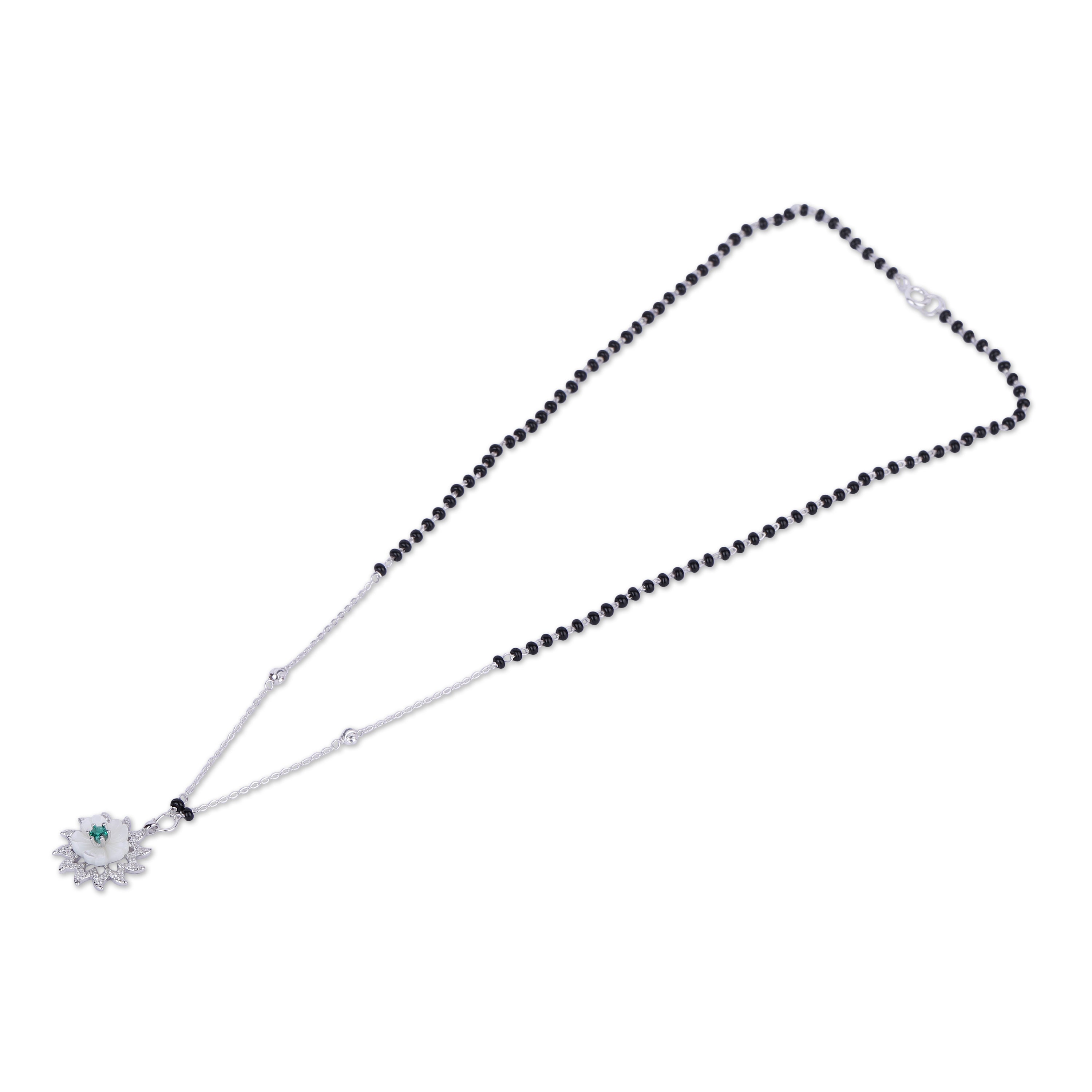Sunflower Shine Mangalsutra With Earring