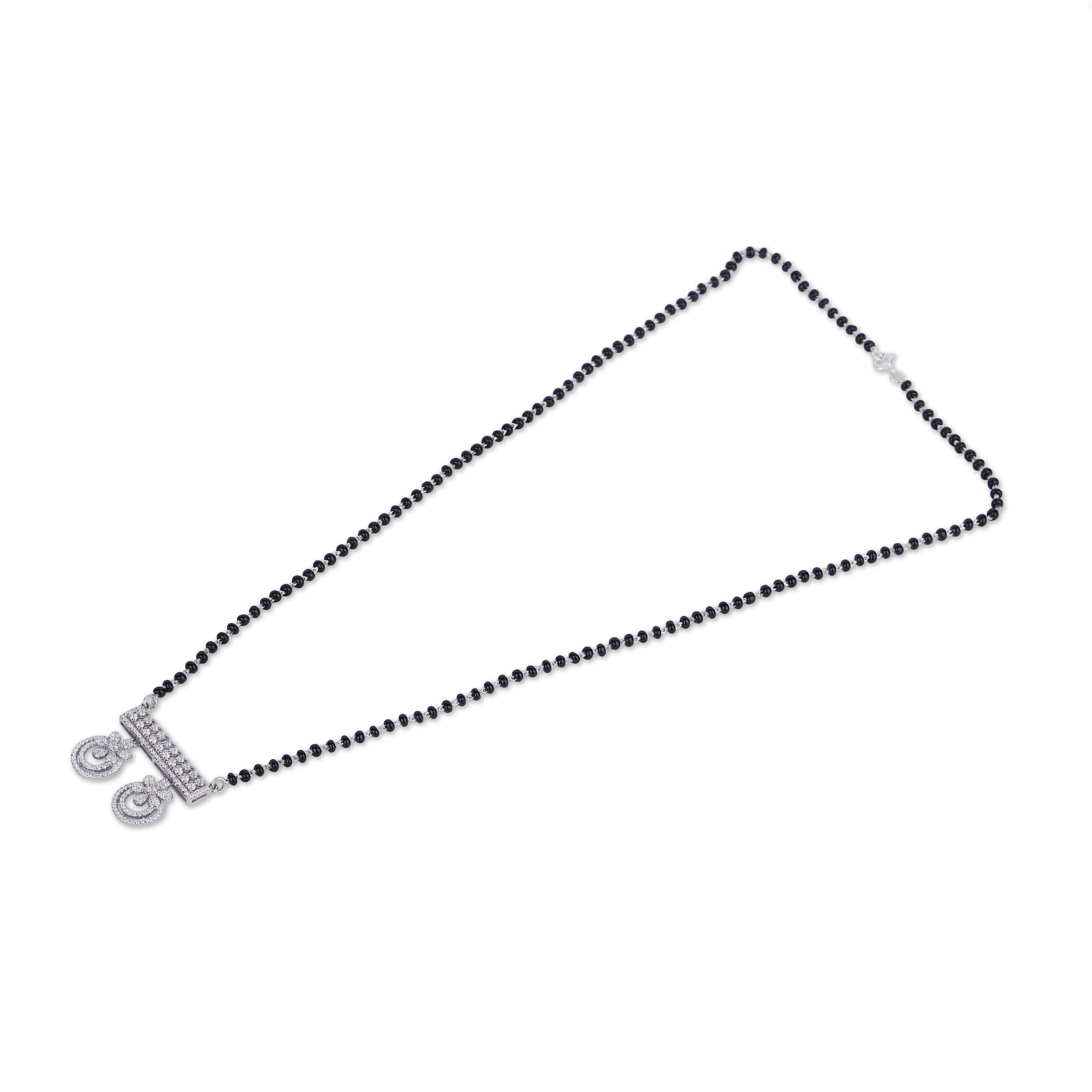 Twin Hoop Mangalsutra With Earring