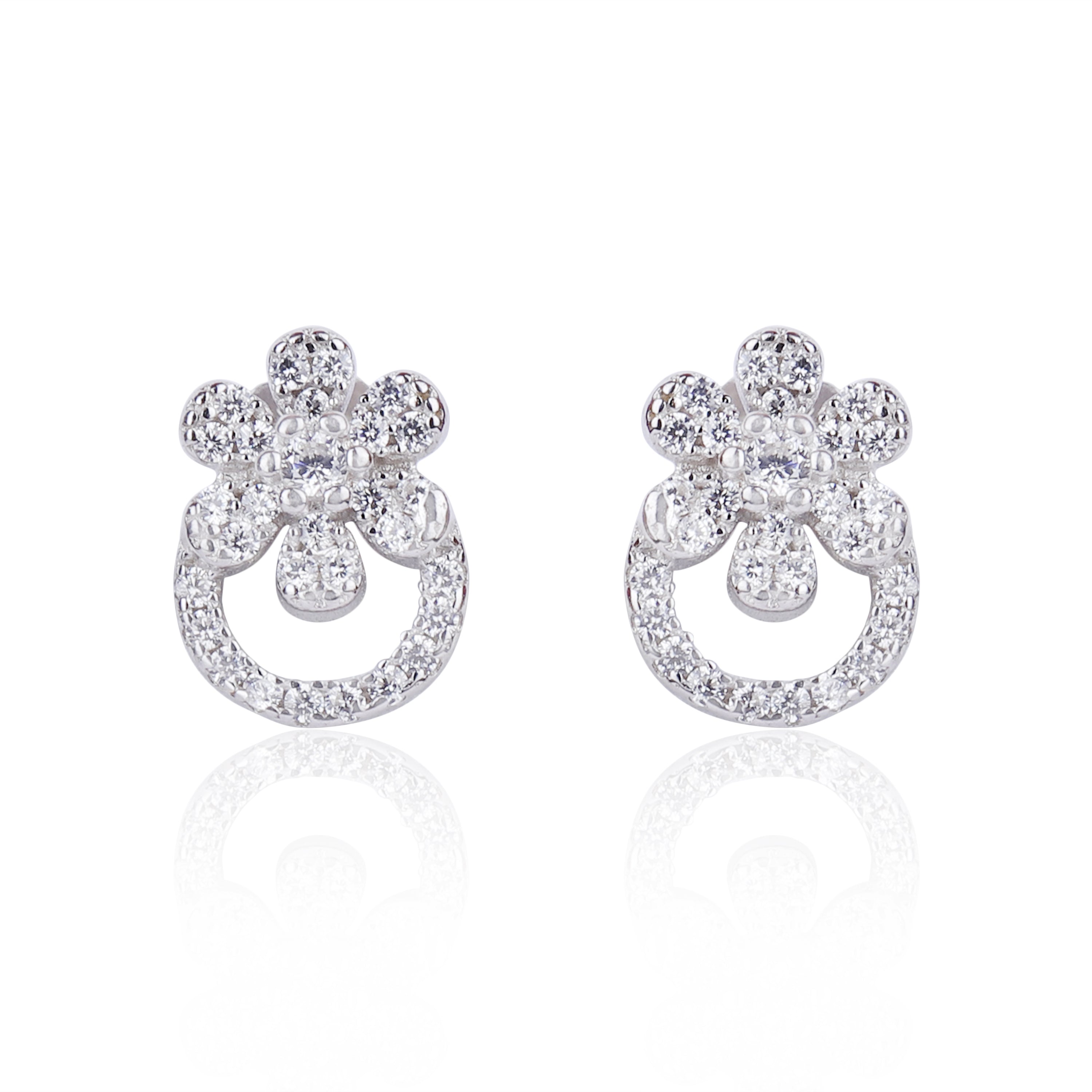 Twin Hoop Mangalsutra With Earring