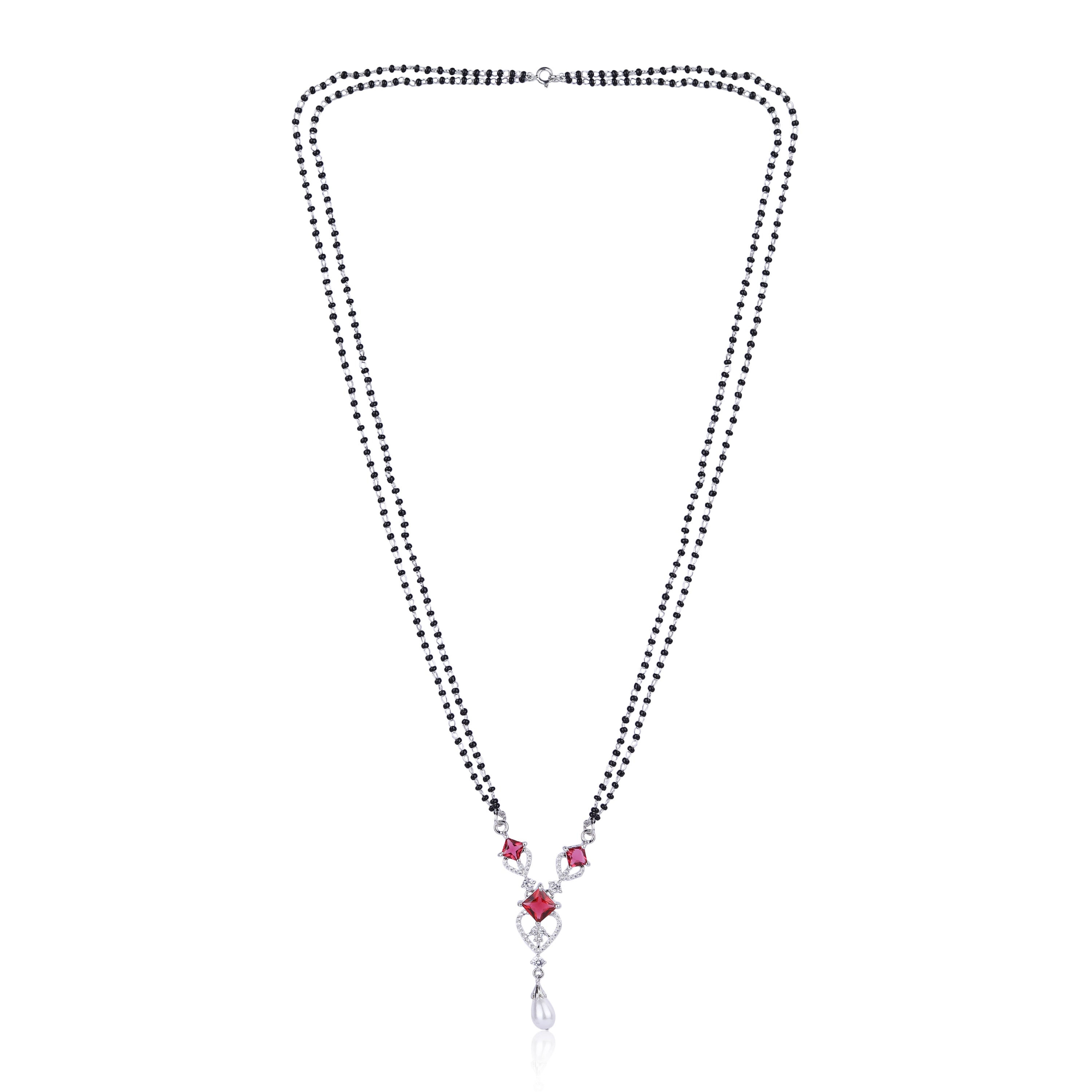 Ruby Elegance Mangalsutra