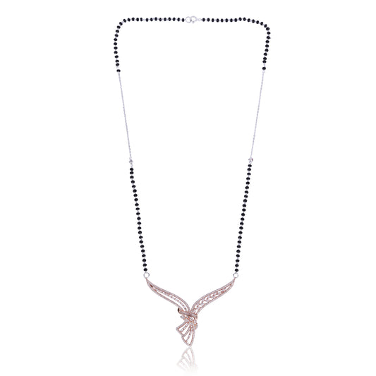 Rose Gold Wings Mangalsutra