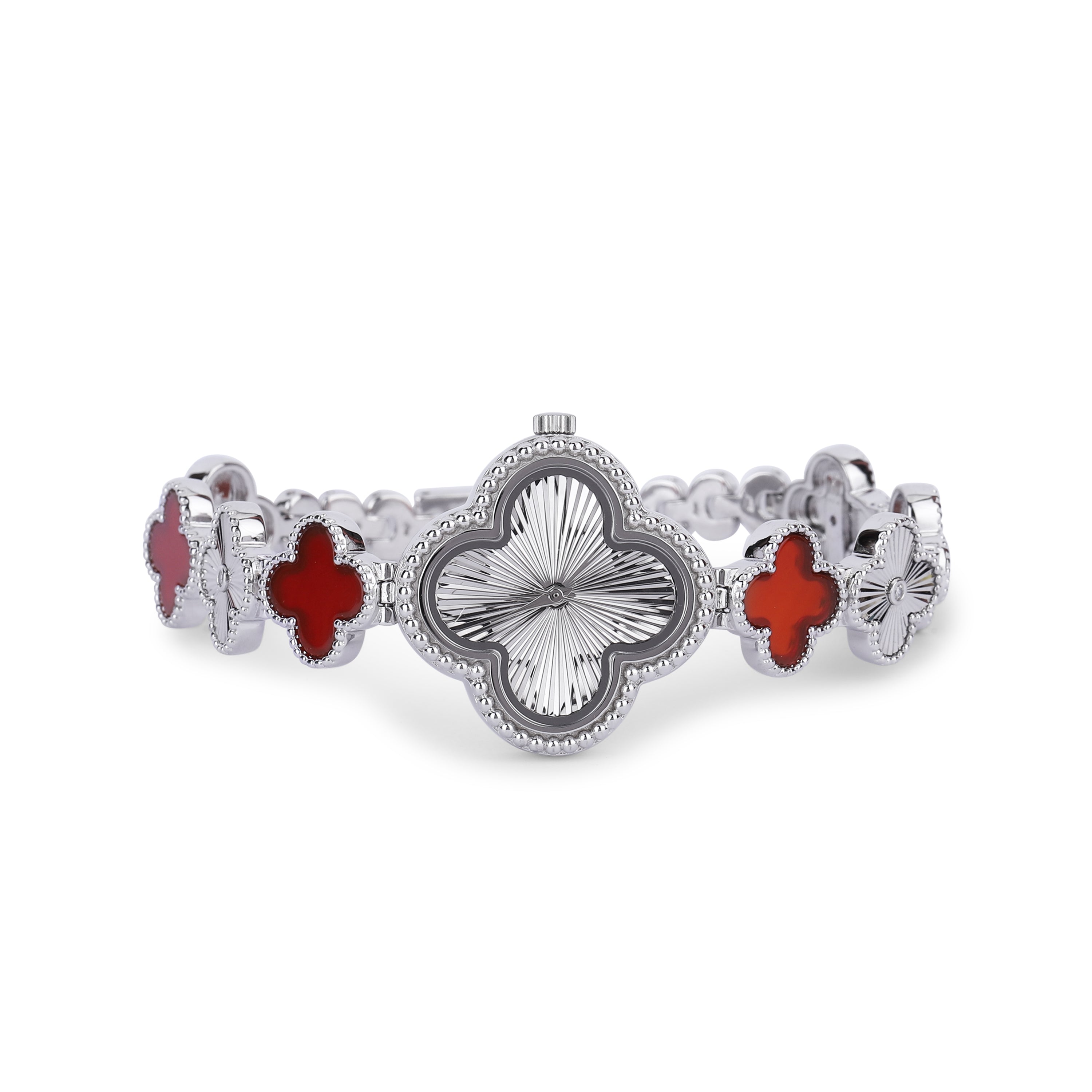 Red Clover Charm Watch