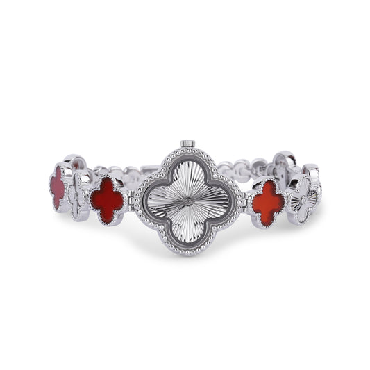 Red Clover Charm Watch