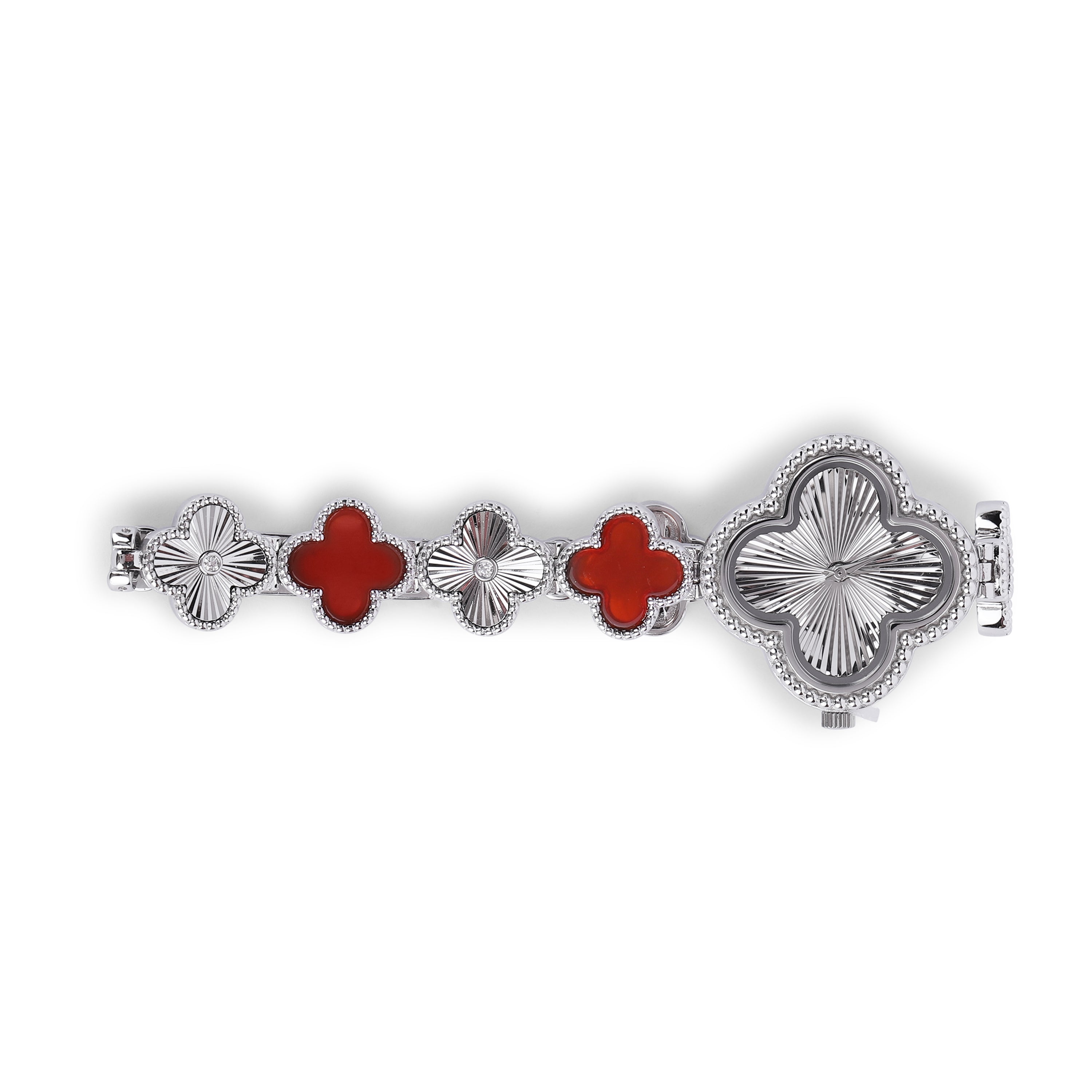 Red Clover Charm Watch