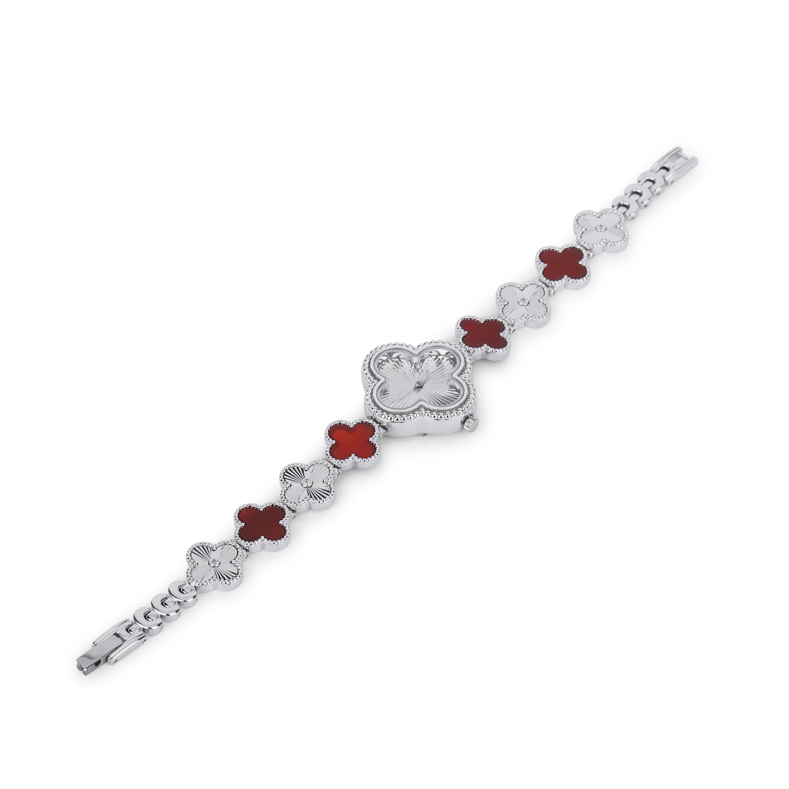 Red Clover Charm Watch