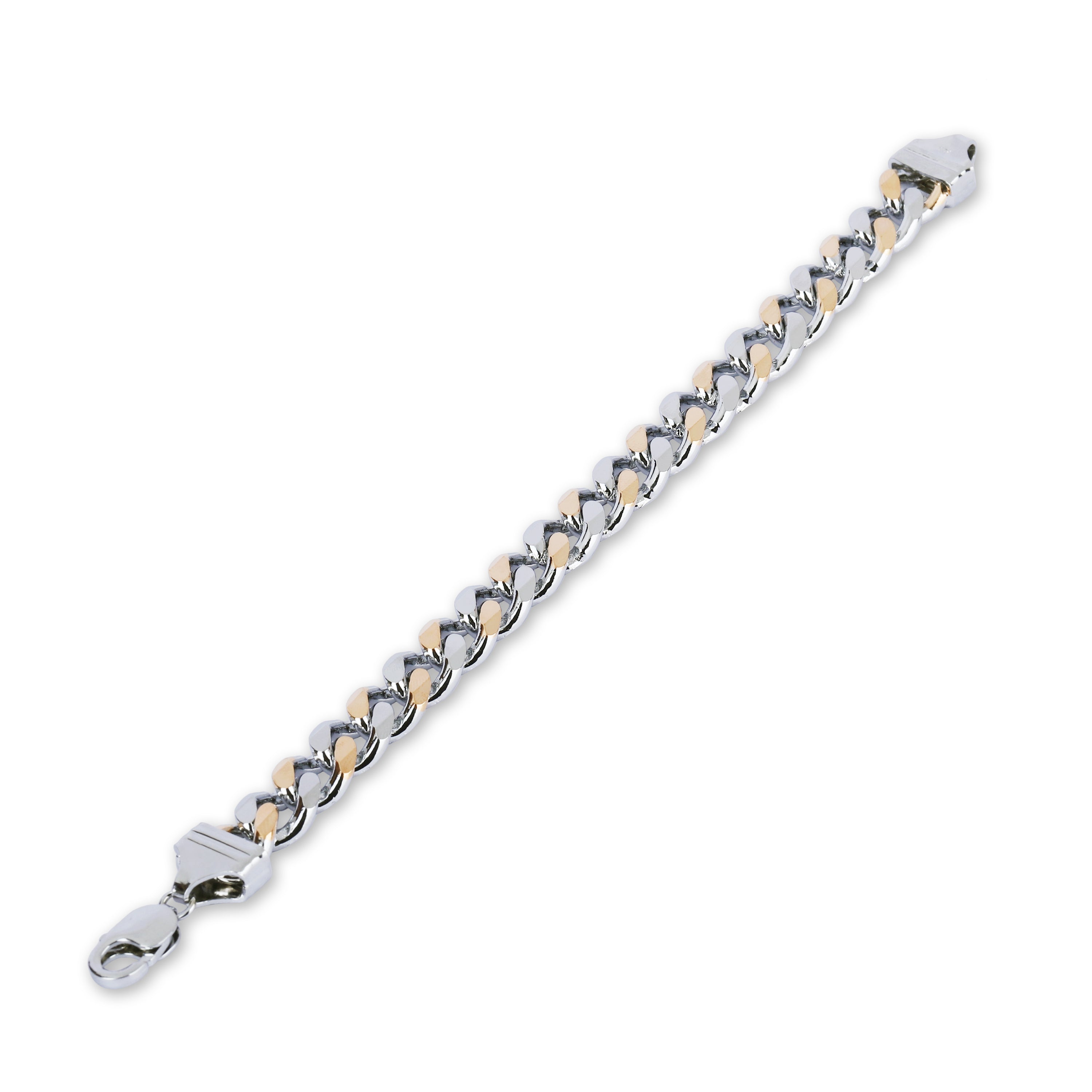 Dual-Tone Curb Chain Bracelet
