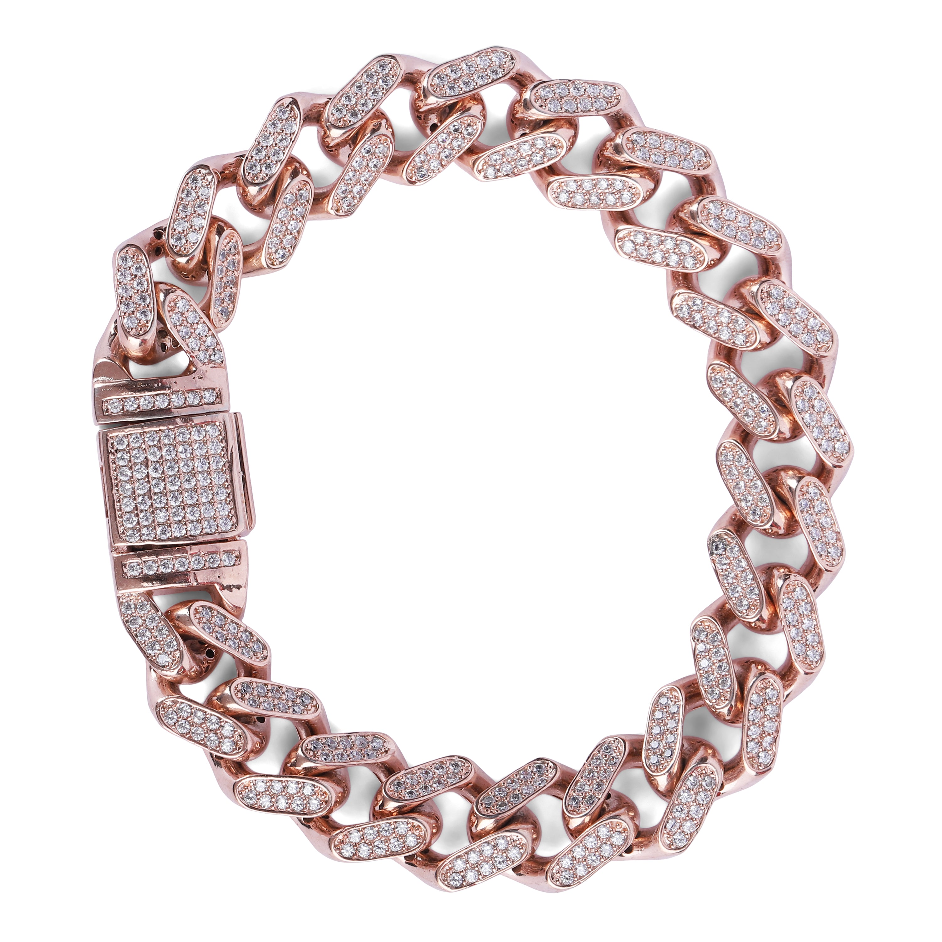 Rose Gold Cuban Link Bracelet