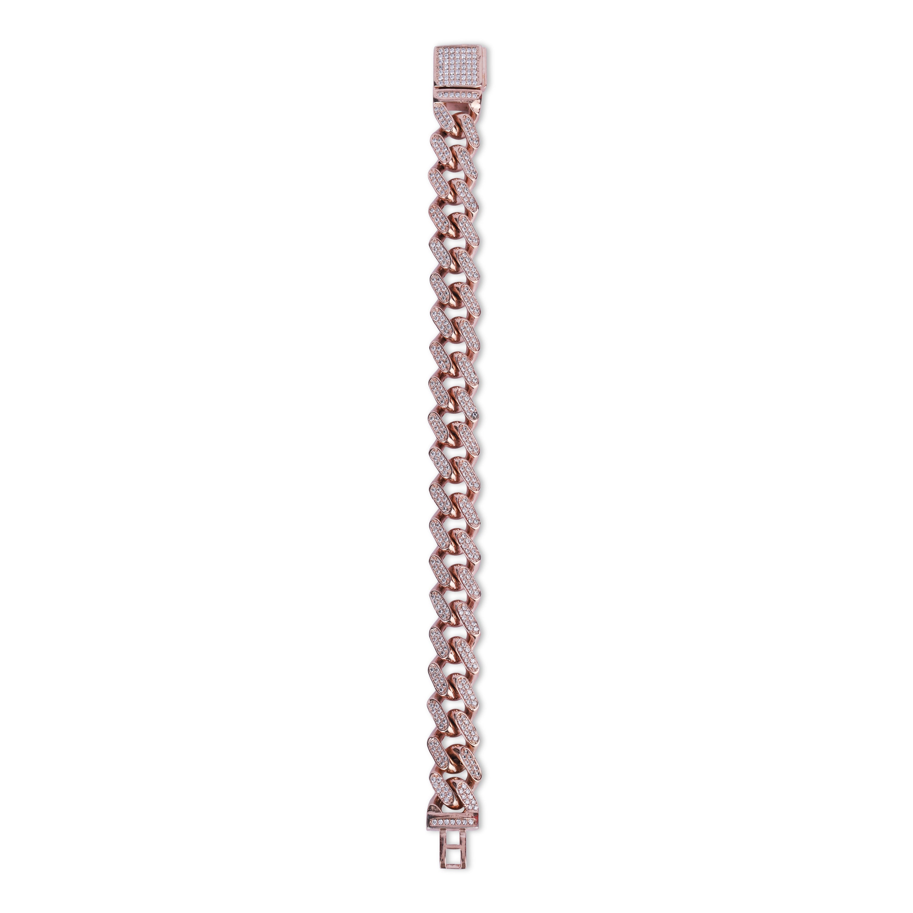 Rose Gold Cuban Link Bracelet