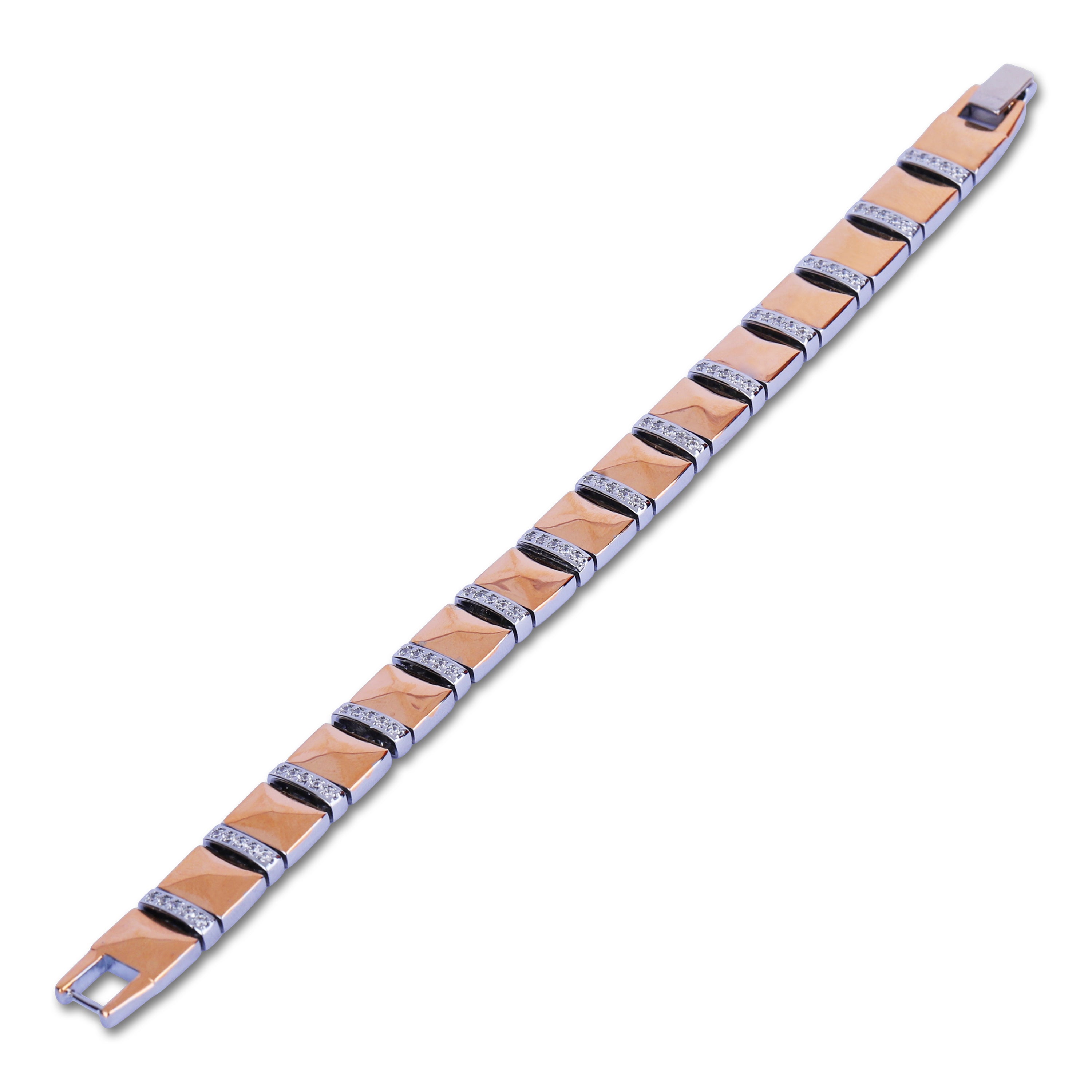 Dual-Tone Cuban Link Bracelet