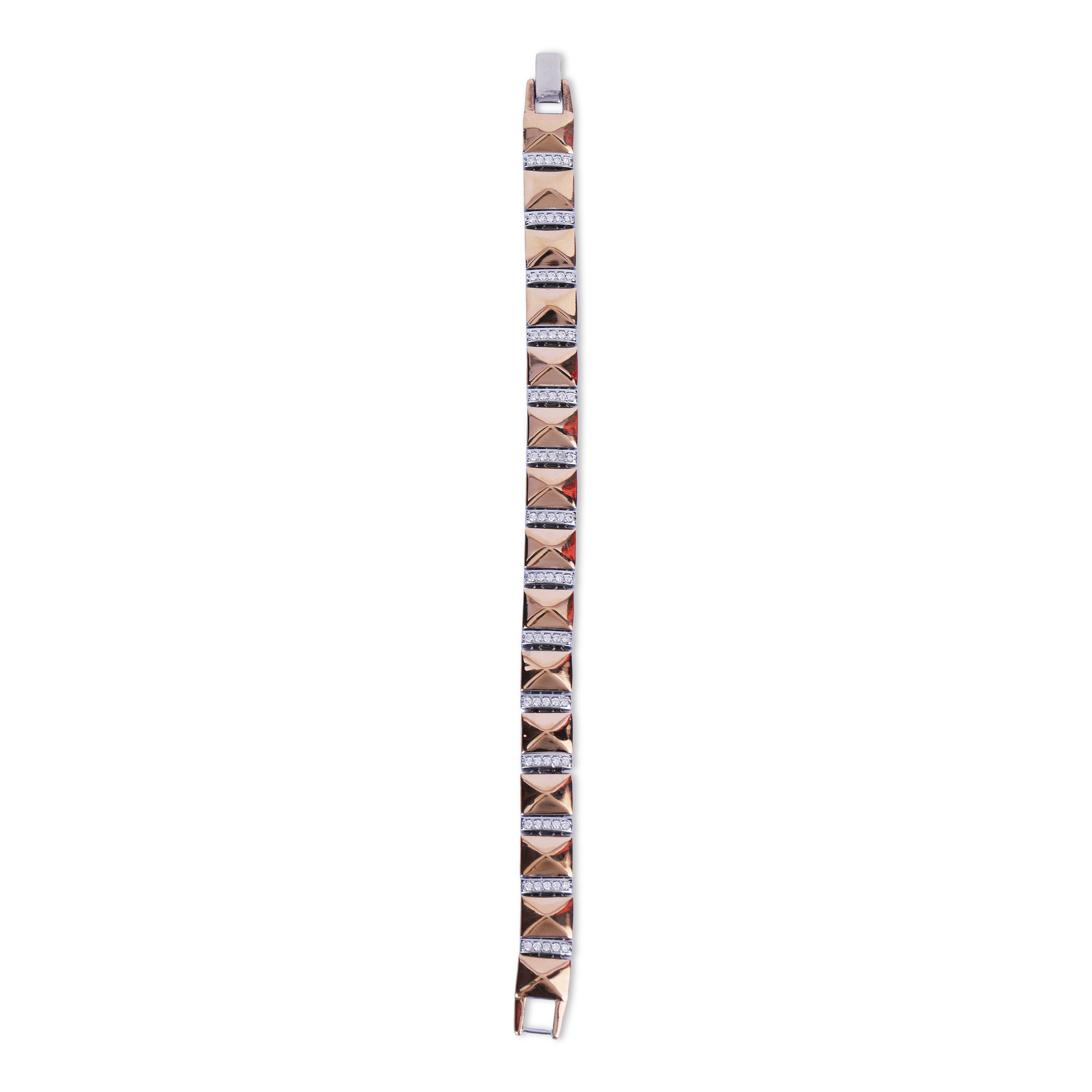 Dual-Tone Cuban Link Bracelet