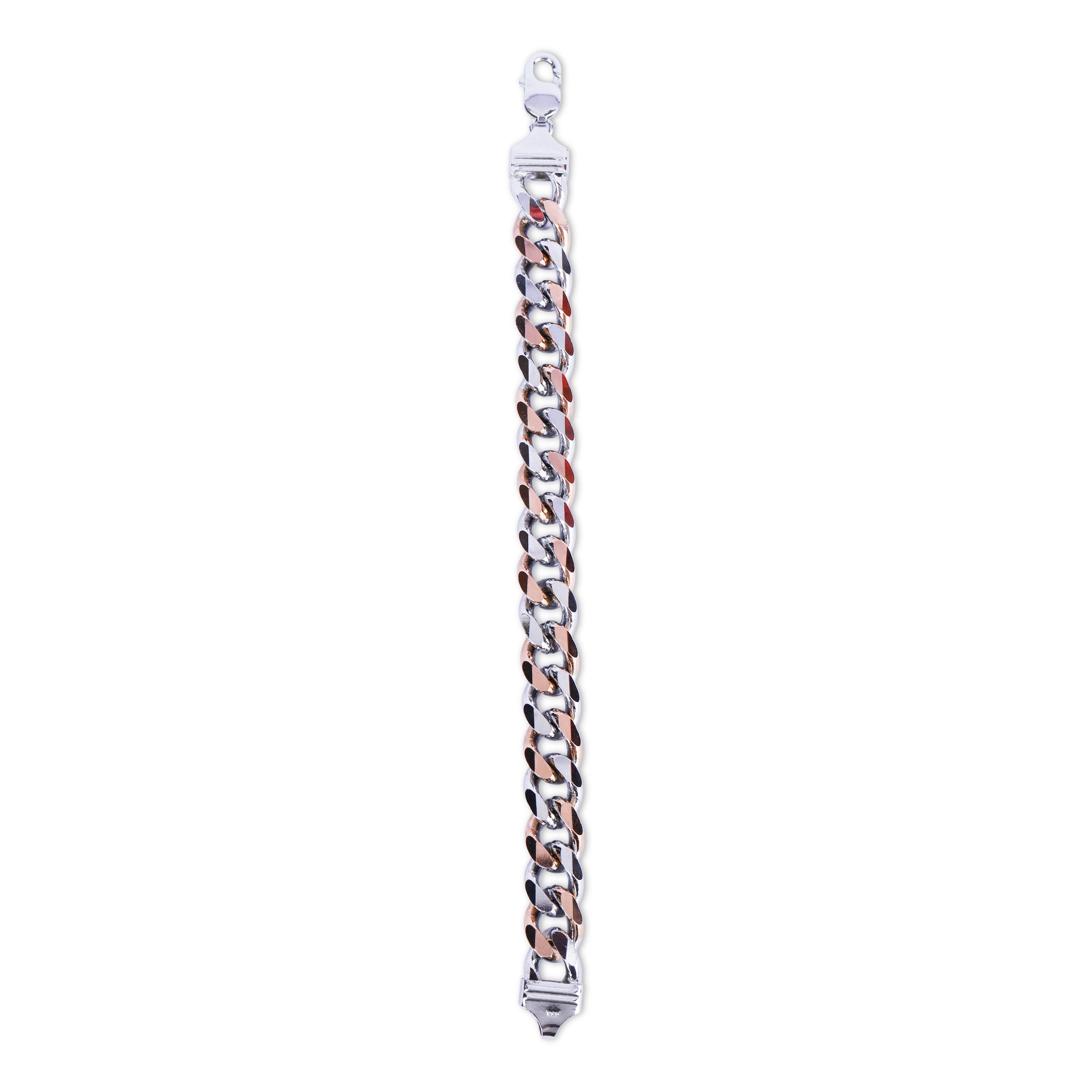 Dual-Tone Cuban Link Bracelet