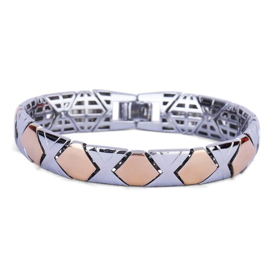 Dual-Tone Hexa Bracelet