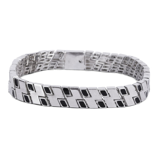 Geometric Black Bracelet