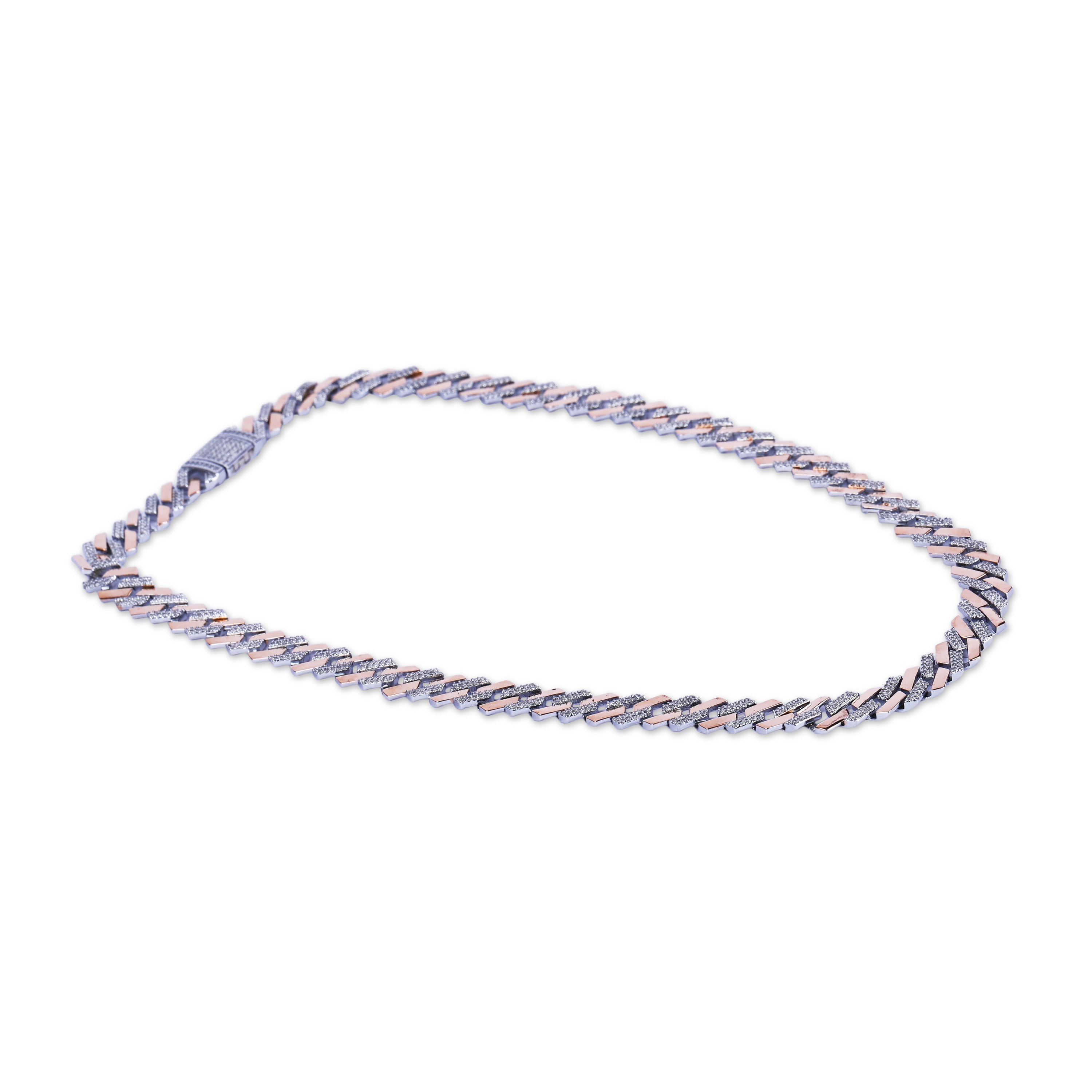 Rose Gold Iced Cuban Chain