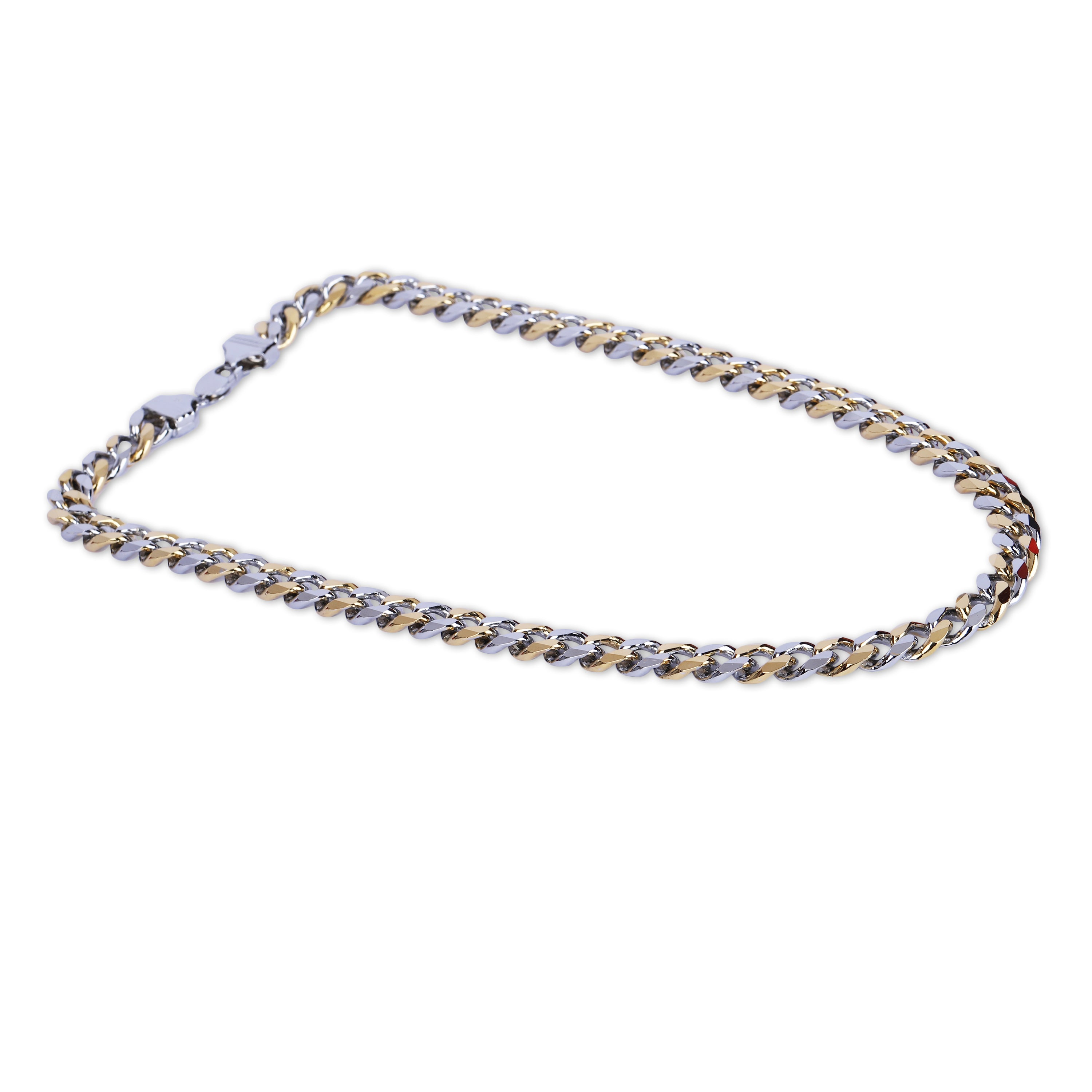 Two-tone Cuban link chain