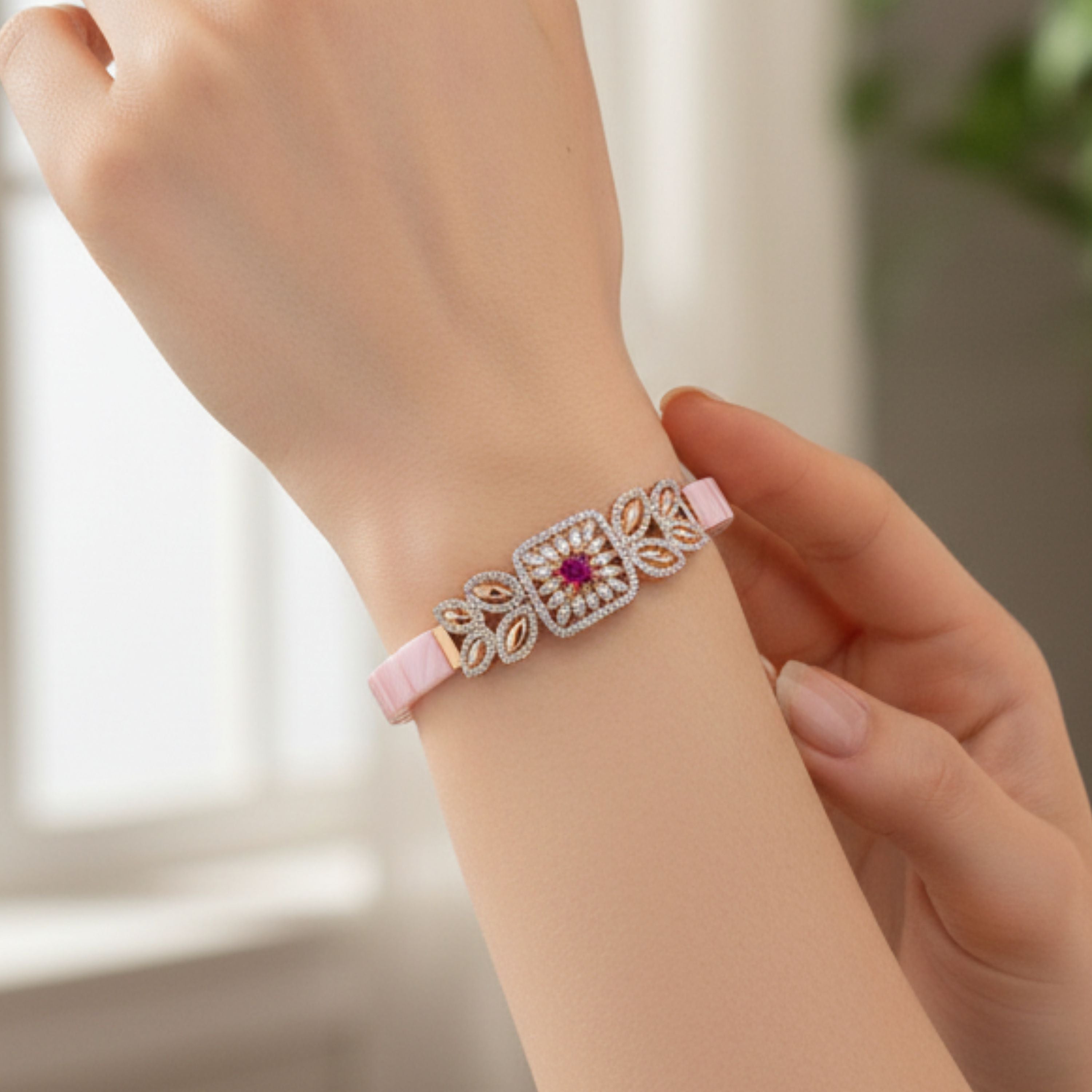 Pink Vine Bracelet
