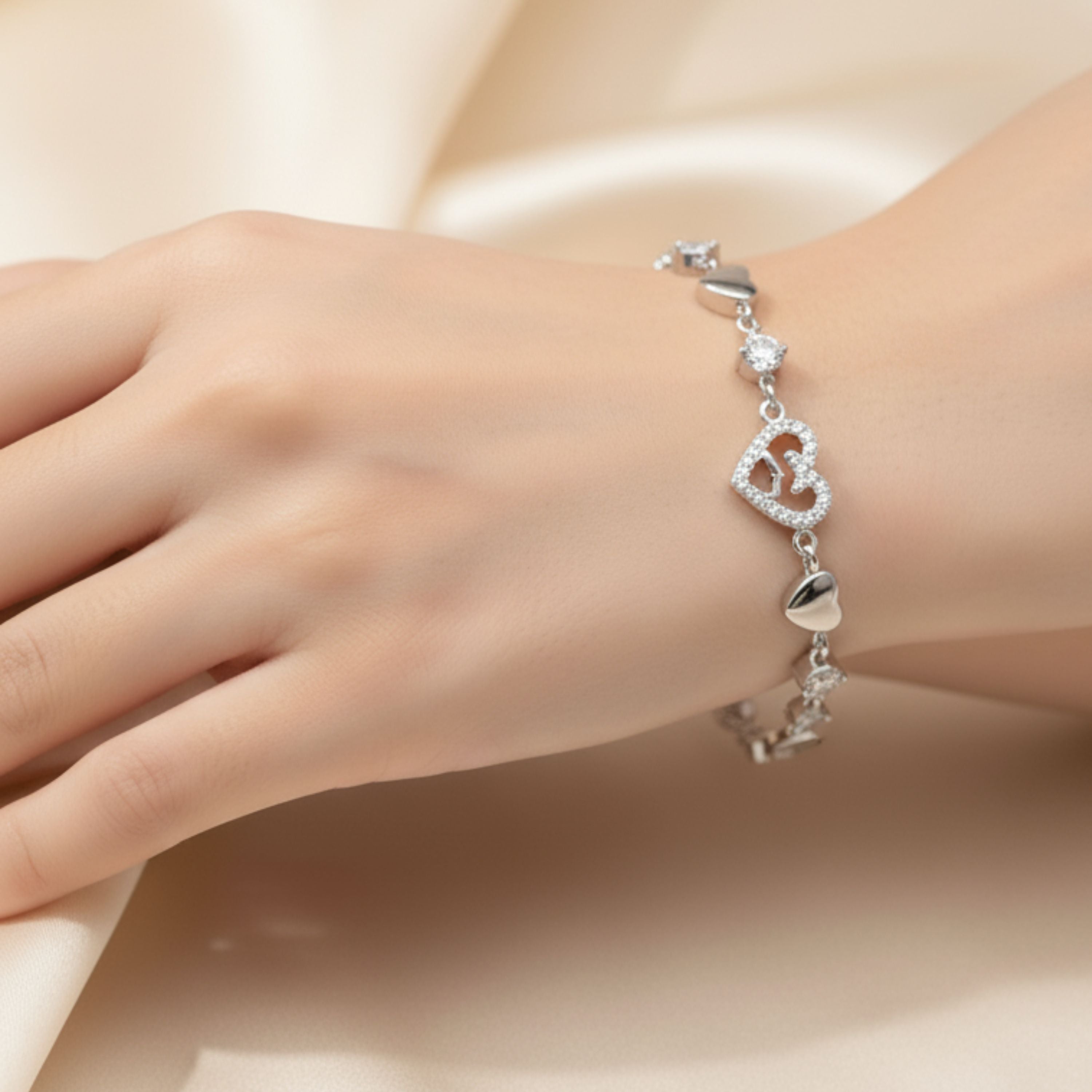 Twin Hearts Bracelet