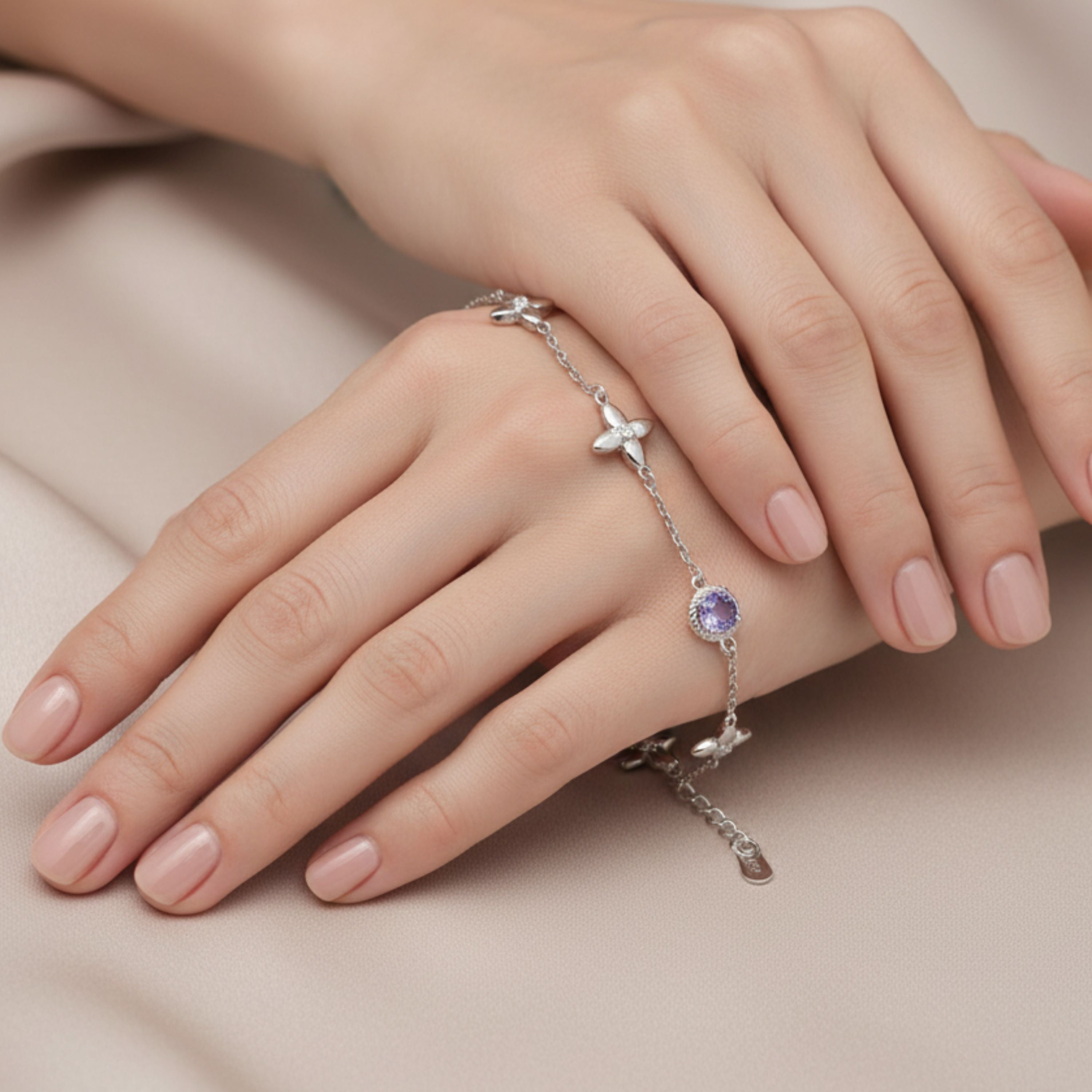 Royal Amethyst Glow Bracelet