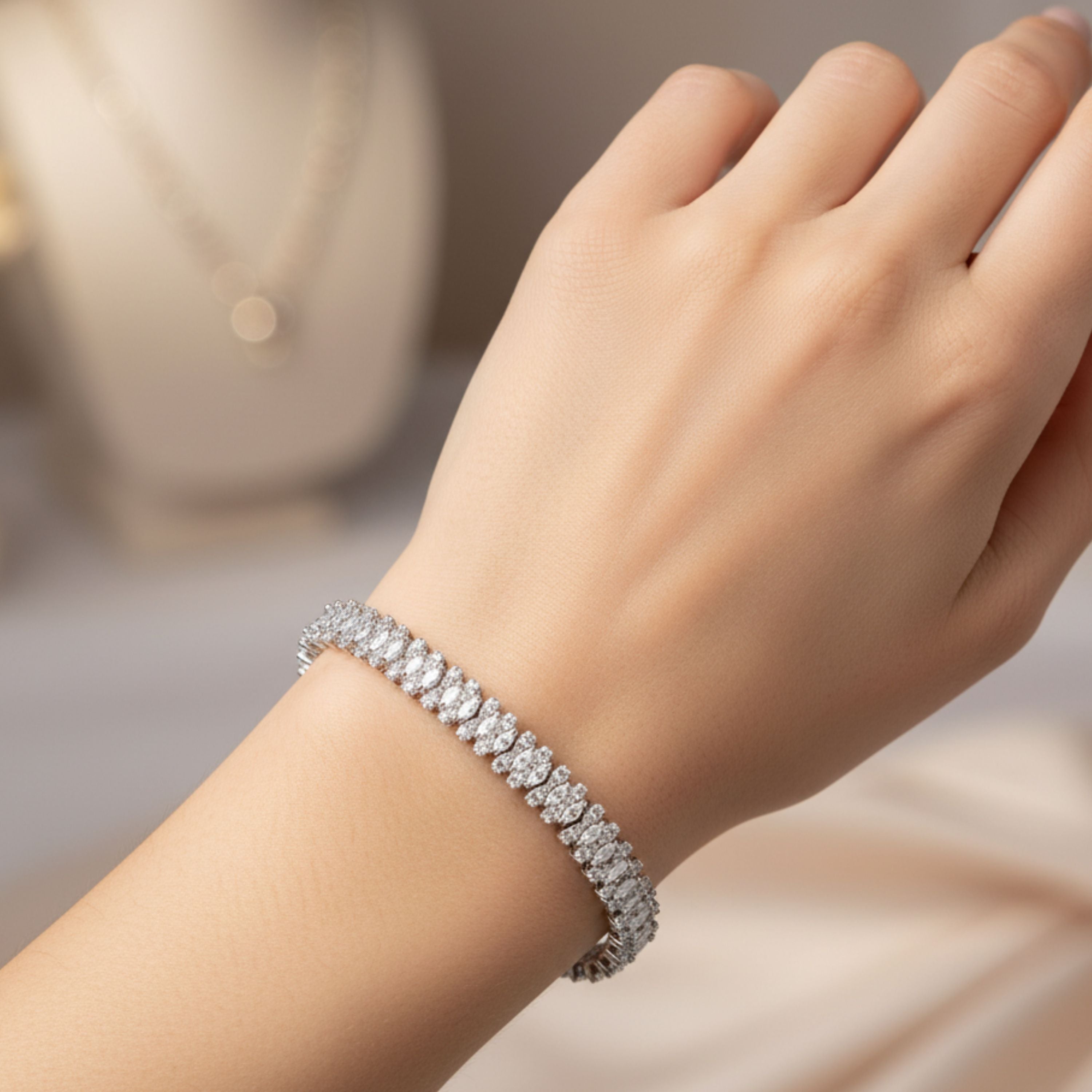 The Leaf & Prism Bracelet