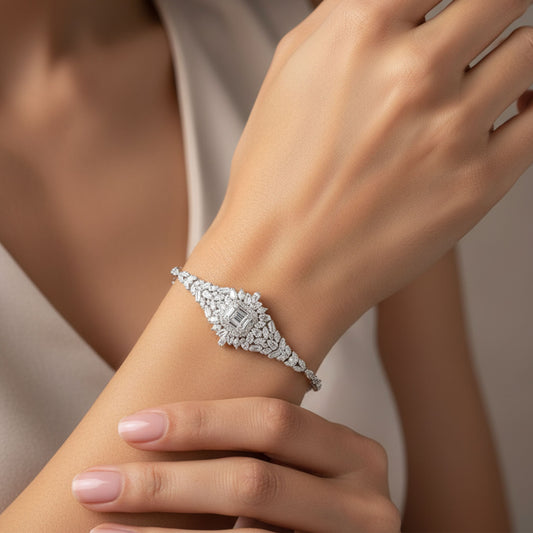 Square Leaf Elegance Bracelet