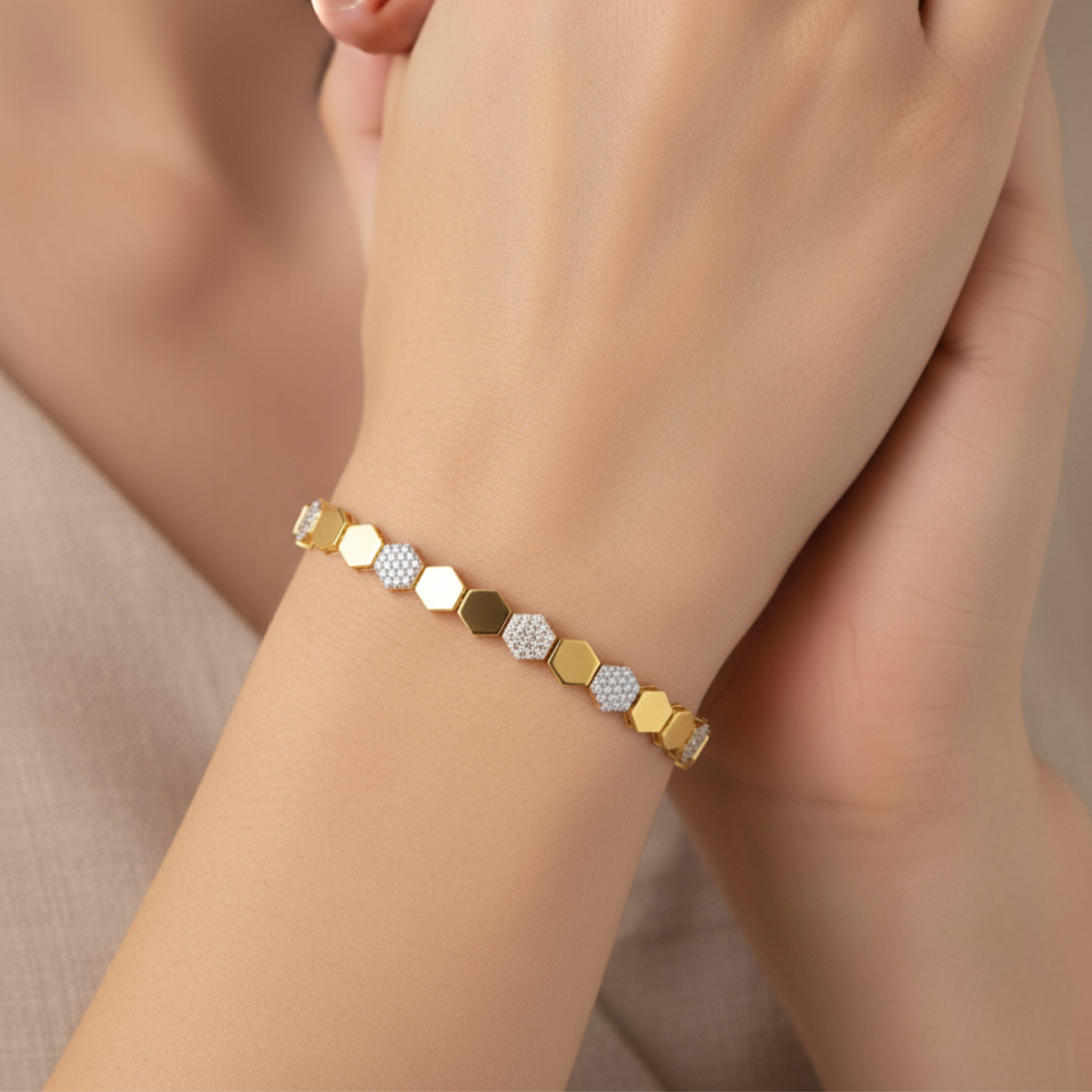 Diamond Hive Bracelet