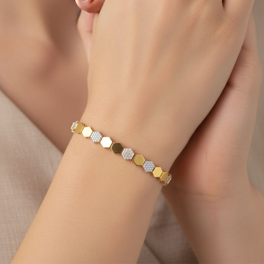 Diamond Hive Bracelet